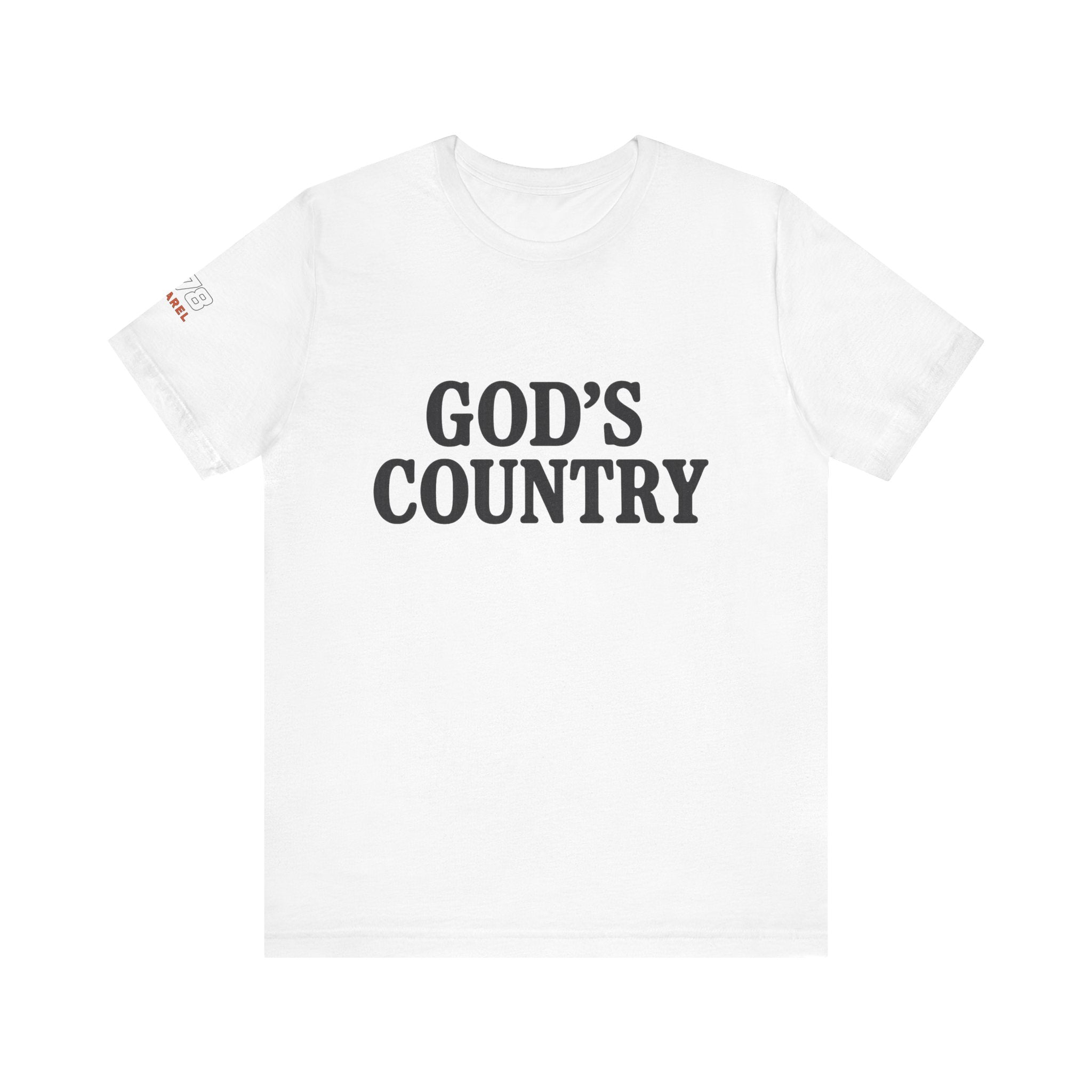 God's Country Tee, Casual Wear, Outdoor Activities, Faith-Based Apparel, Gift for Believers, Summer Wardrobe