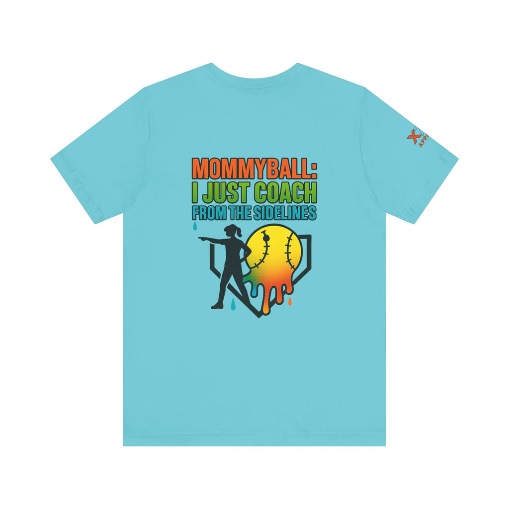 Mommyball Drippy Coach Tee - Unisex Jersey Short Sleeve T-Shirt, Softball Mom Gift, Sporty Graphic Tee, Coaching Shirt, Fun Sports Apparel