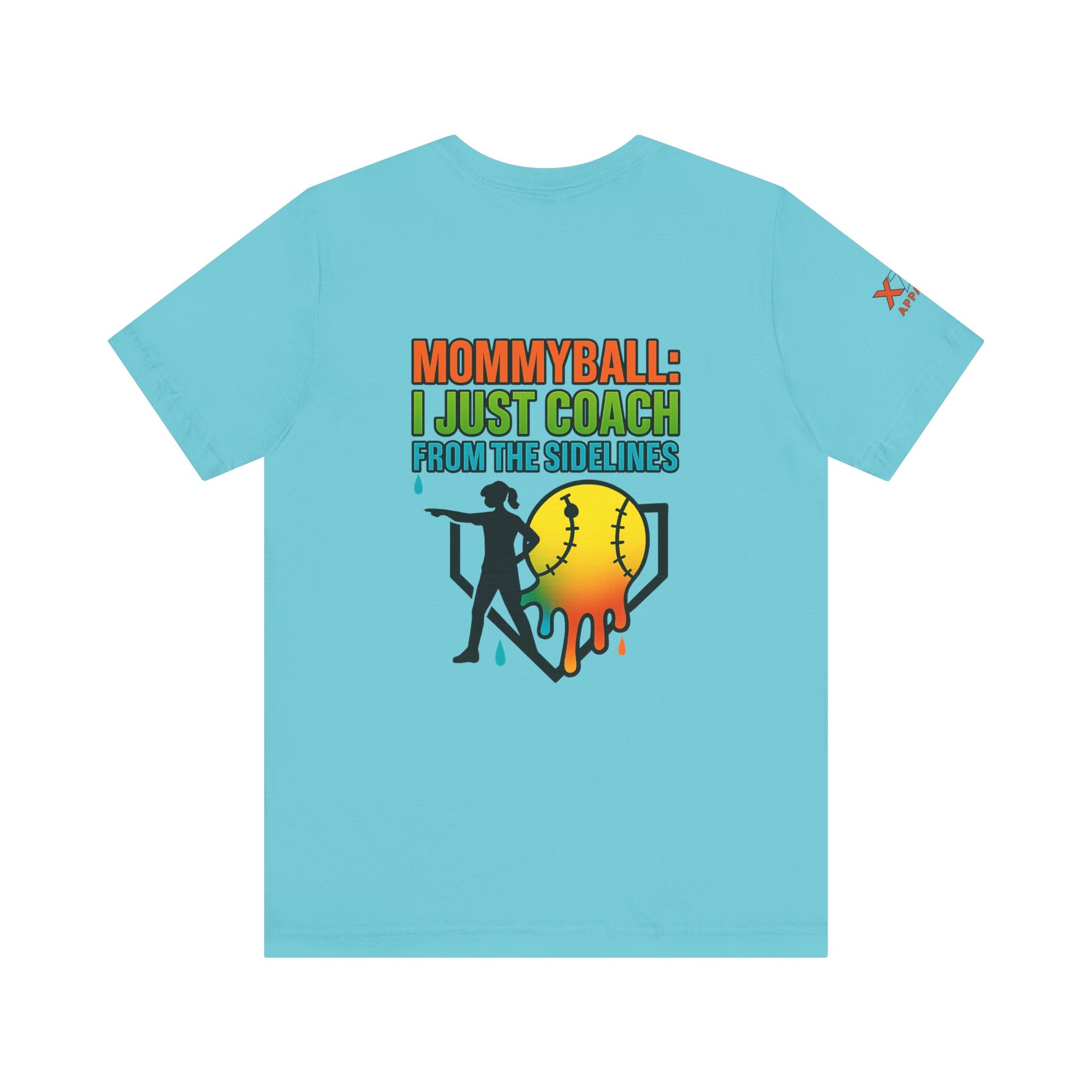 Mommyball Drippy Coach Tee - Unisex Jersey Short Sleeve T-Shirt, Softball Mom Gift, Sporty Graphic Tee, Coaching Shirt, Fun Sports Apparel