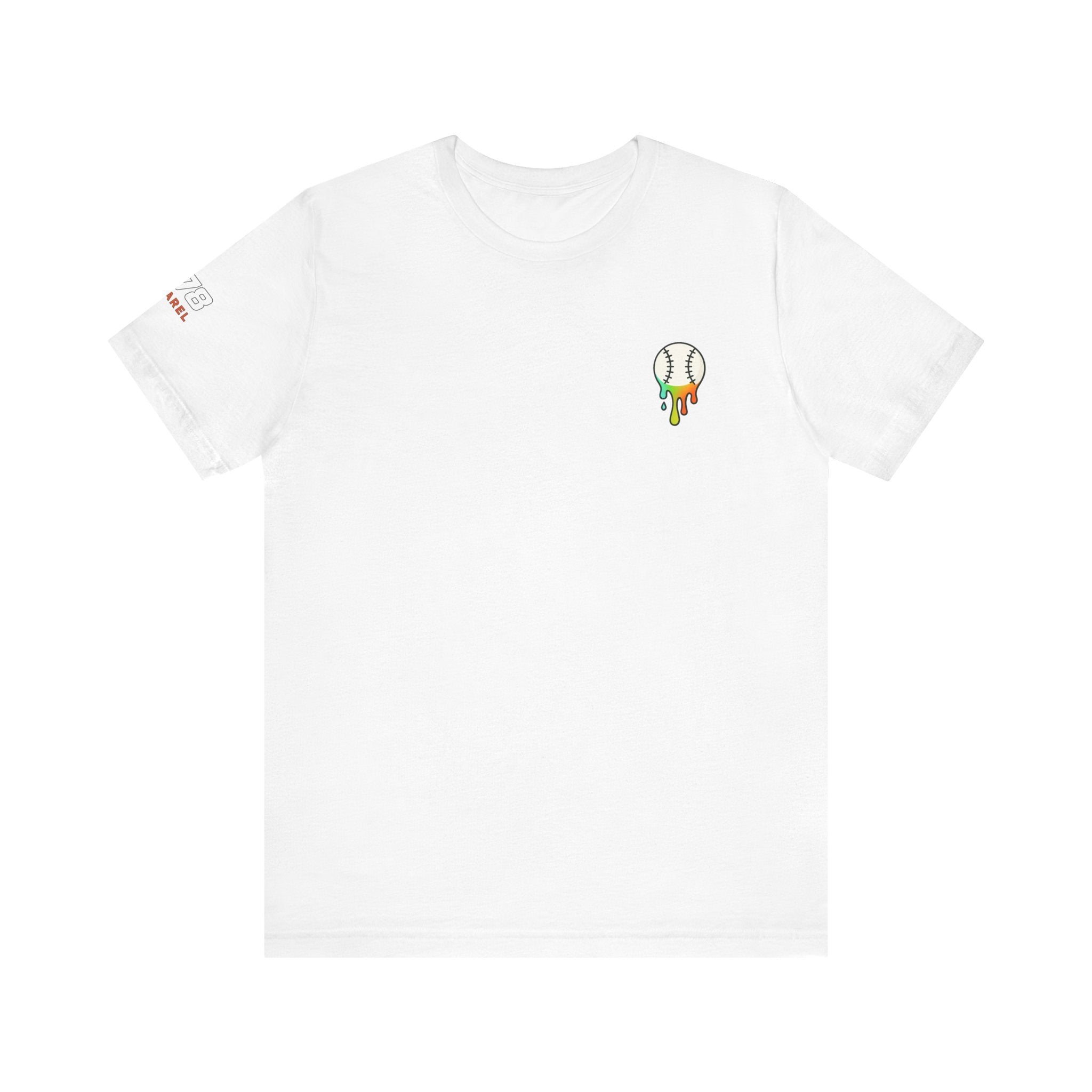Whatever Blue Drippy Colorful Playful Tee for Baseball Lovers, Unique Sports Shirt, Fun Gift for Gamers, Unisex Summer Wear, Casual Tee for All Occasions