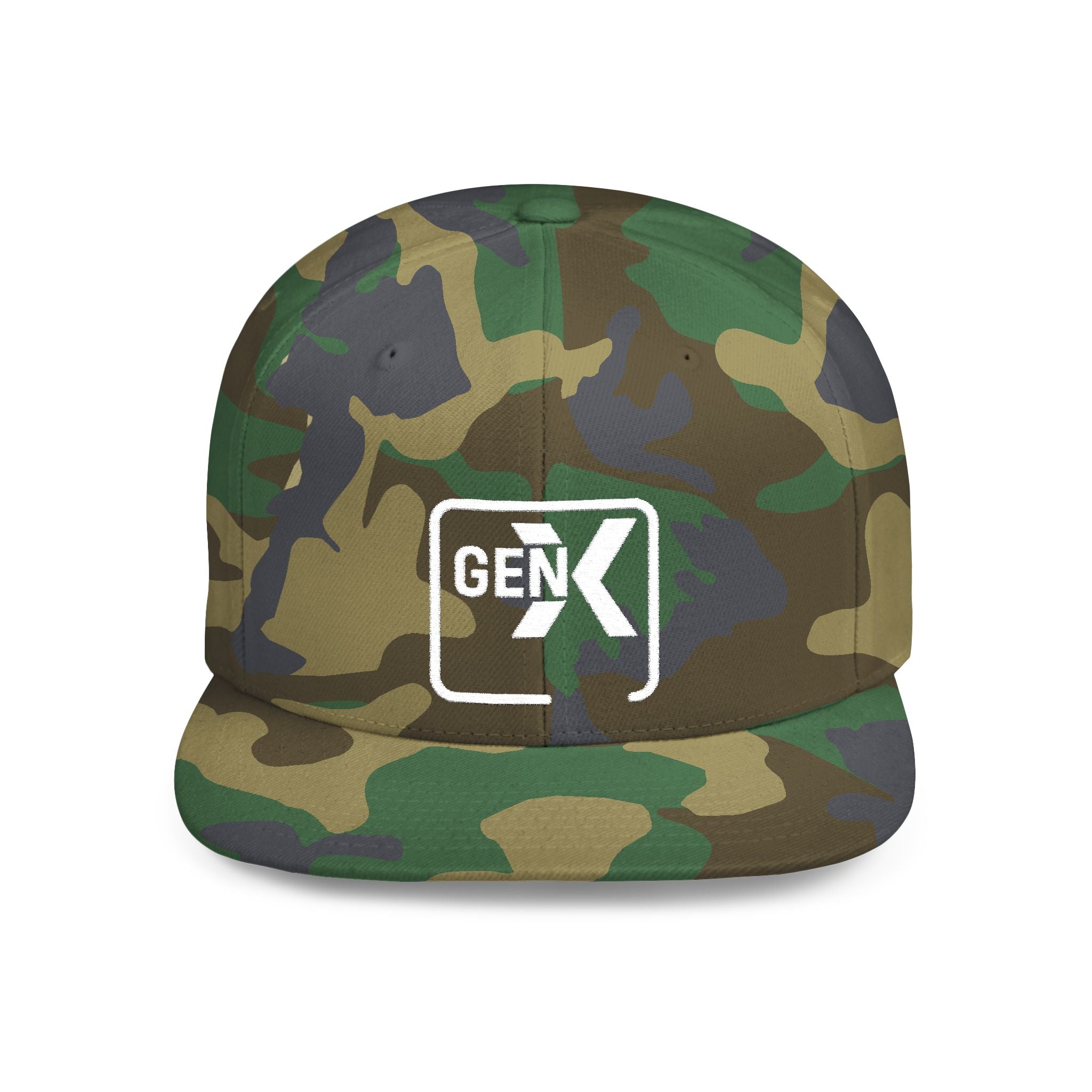 'Gen X' Stylish Flat Bill Snapback Cap | Trendy Streetwear Hat for Everyday Use, Gifts, Fashion Accessory, Casual Summer Style