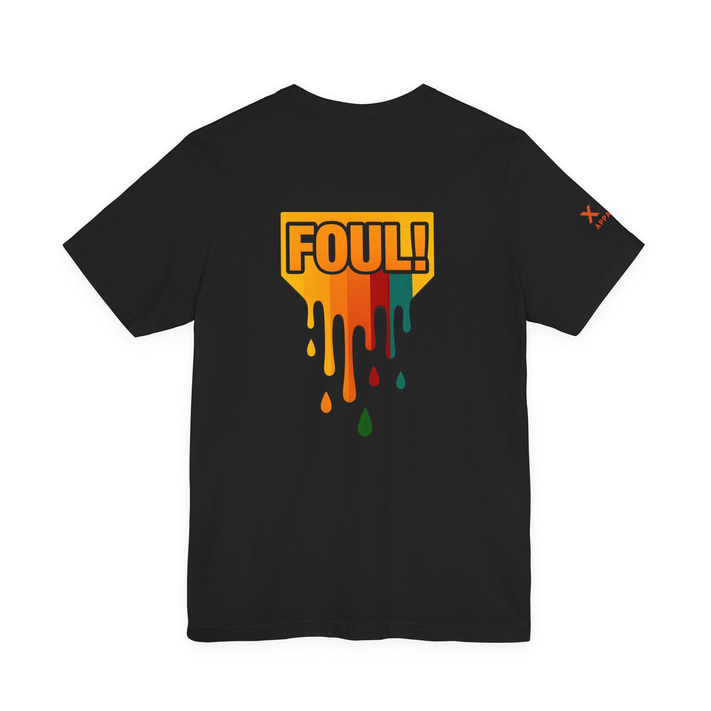 Foul Drippy Graphic Tee, Unisex Short Sleeve Shirt, Casual Streetwear, Perfect for Sports Fans, Gift for Friends