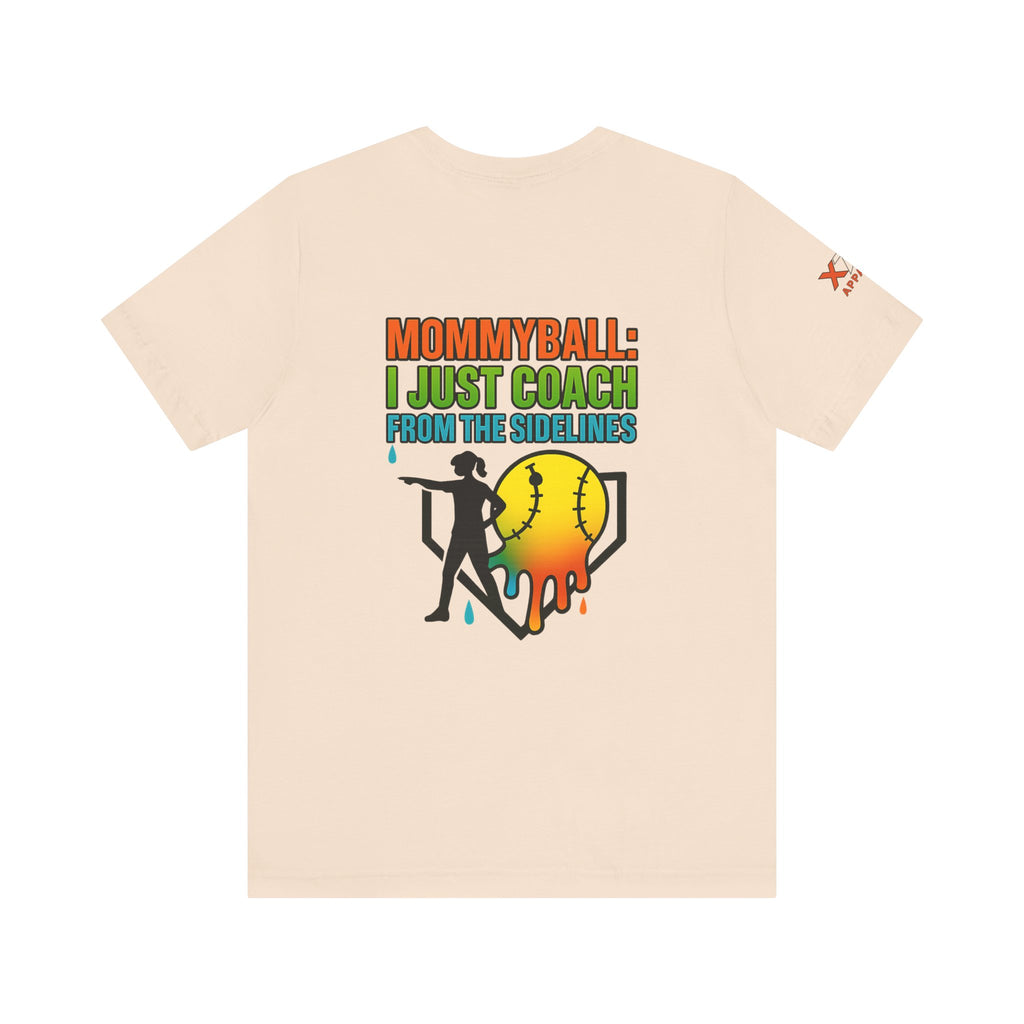 Mommyball Drippy Coach Tee - Unisex Jersey Short Sleeve T-Shirt, Softball Mom Gift, Sporty Graphic Tee, Coaching Shirt, Fun Sports Apparel