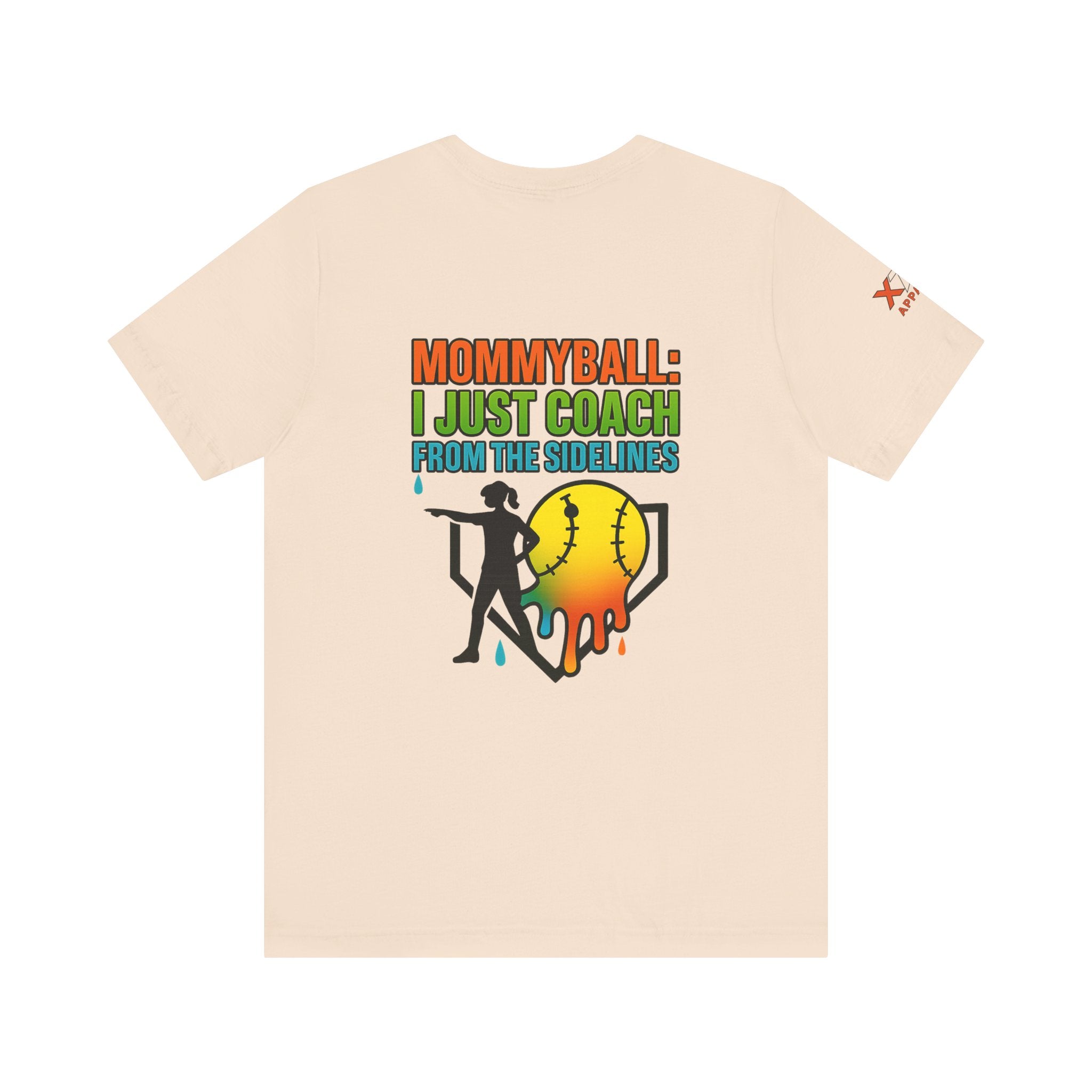 Mommyball Drippy Coach Tee - Unisex Jersey Short Sleeve T-Shirt, Softball Mom Gift, Sporty Graphic Tee, Coaching Shirt, Fun Sports Apparel