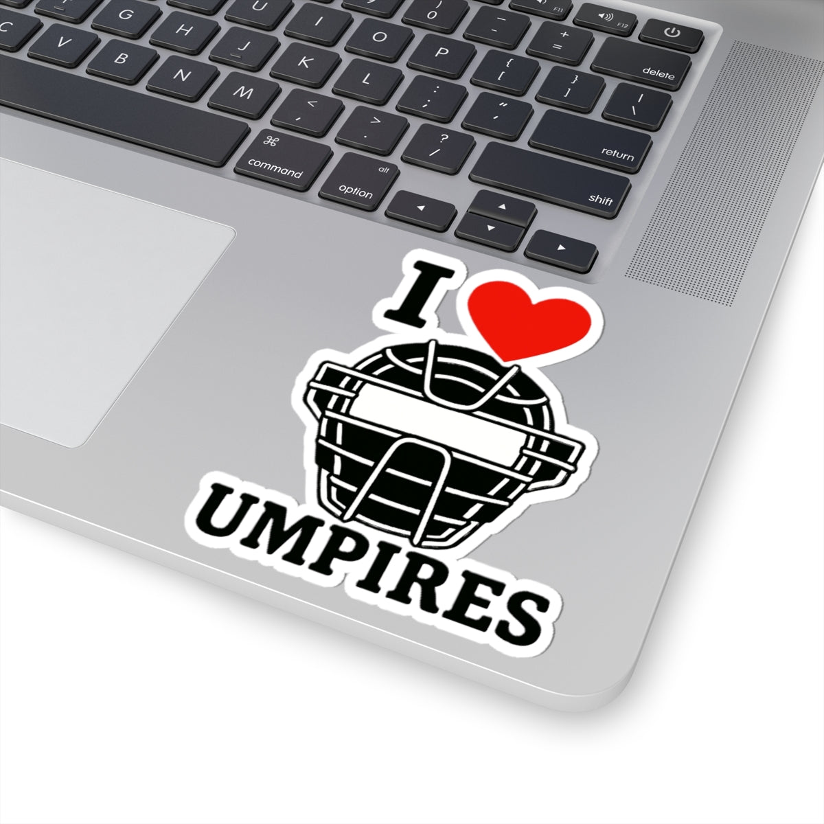 I Love Umpires Kiss-Cut Stickers - Fun Sports Decals, Unique Gifts for Umpires, Baseball Fans, Coaches, Sports Decor