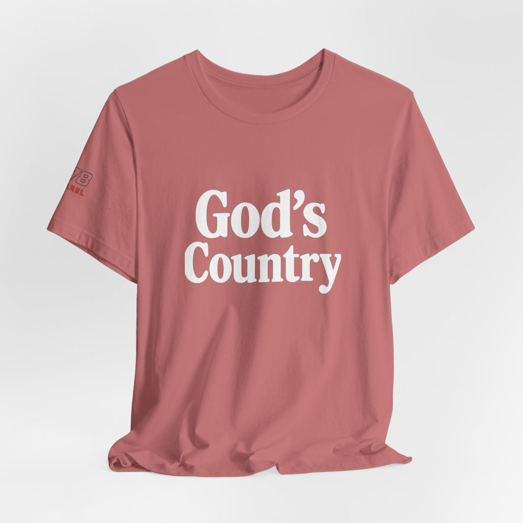 God's Country Tee, Casual Wear, Outdoor Activities, Faith-Based Apparel, Gift for Believers, Summer Wardrobe