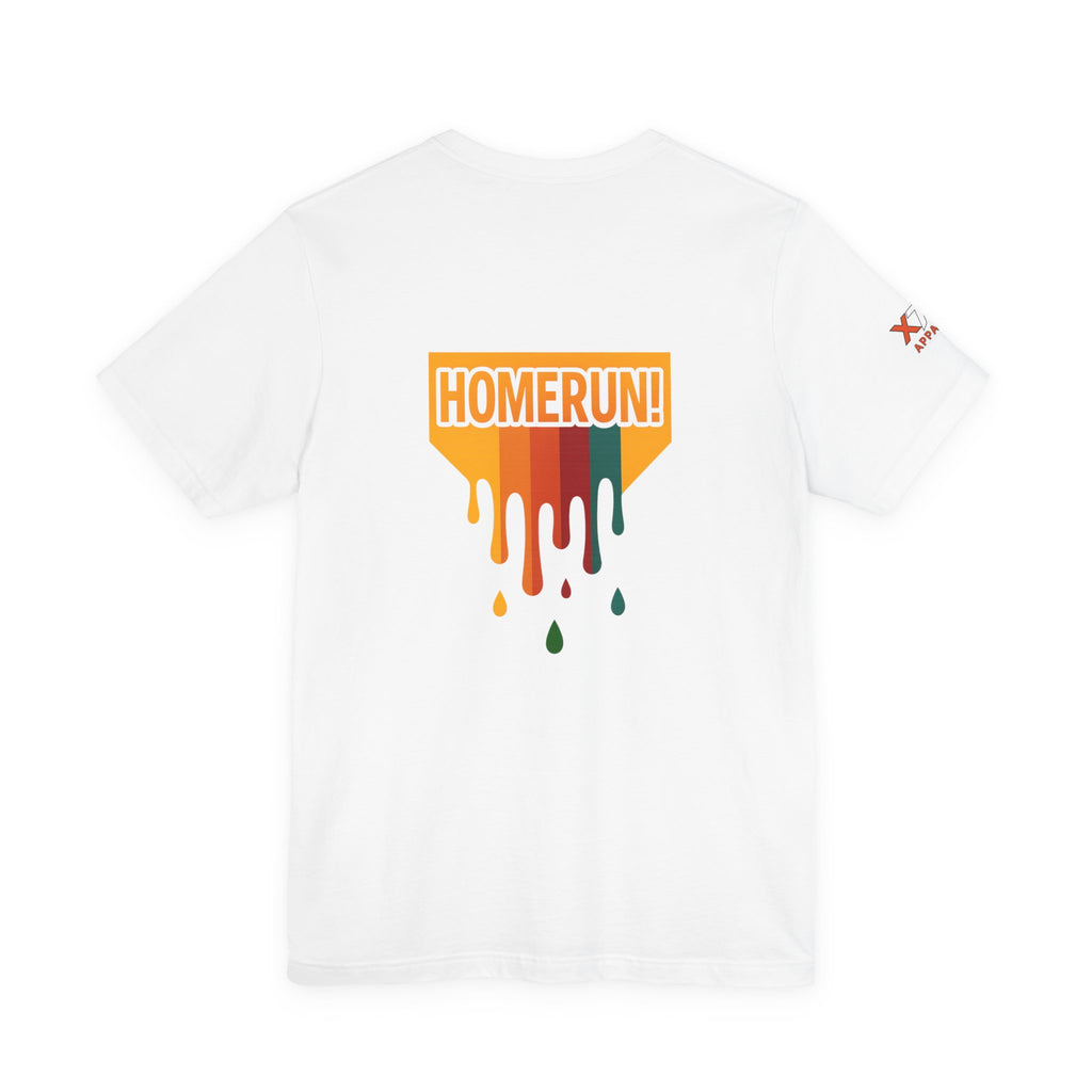 HOMERUN Drippy Colorful Unisex Jersey Tee with  Design - Perfect for Sports Days, Casual Outings, Gifts & Summer Fun