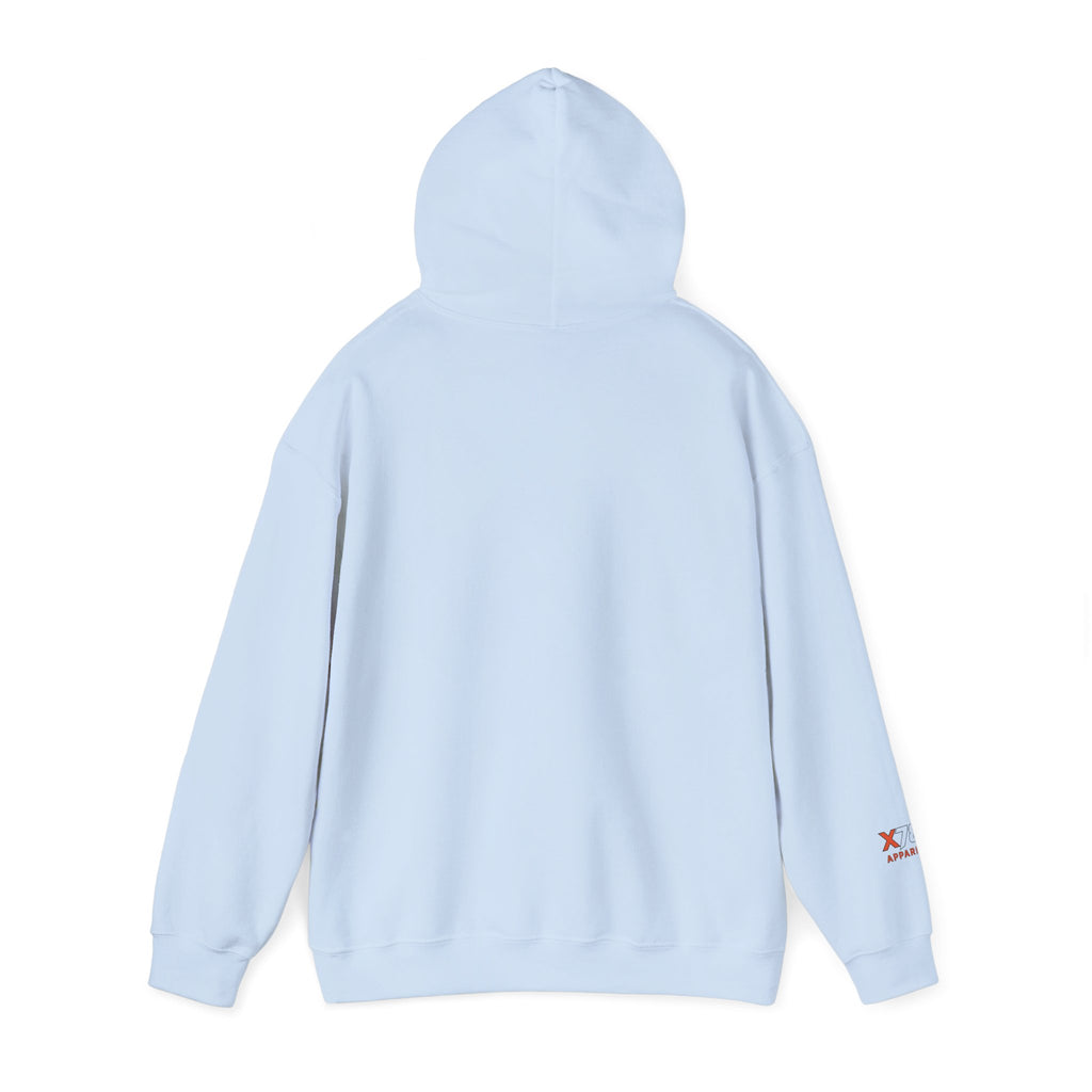 Baseball Strikeout Drippy Hoodie, Unisex Heavy Blend Sweatshirt, Trendy Streetwear, Casual Winter Outfit, Unique Gift for Art Lovers, Creative Apparel