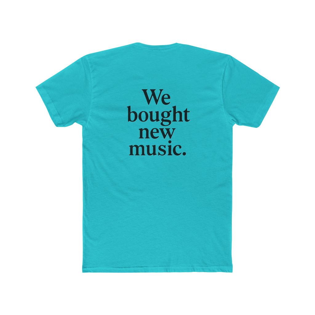 'Gen X We bought new music' Music Lover's Unisex Cotton Crew Tee - 'We Bought New Music' T-Shirt, Casual Wear, Gift for Music Lovers, Concert Tee, Everyday Comfort