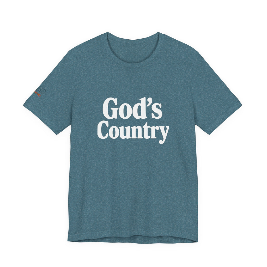 God's Country Tee, Casual Wear, Outdoor Activities, Faith-Based Apparel, Gift for Believers, Summer Wardrobe