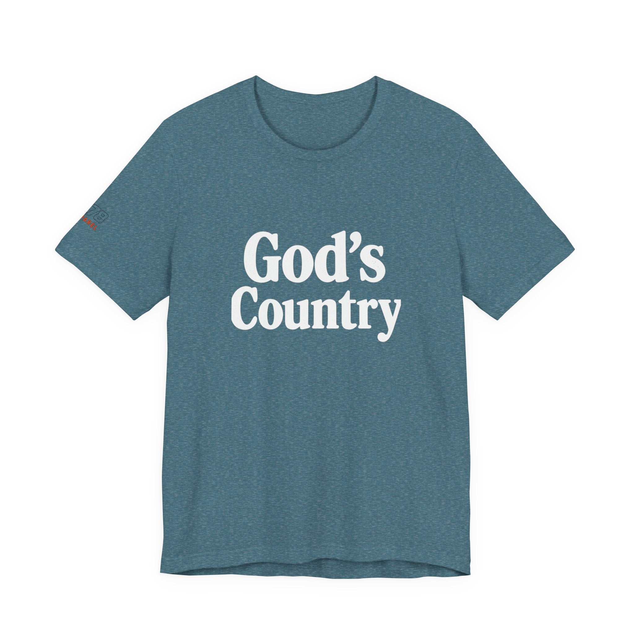 God's Country Tee, Casual Wear, Outdoor Activities, Faith-Based Apparel, Gift for Believers, Summer Wardrobe