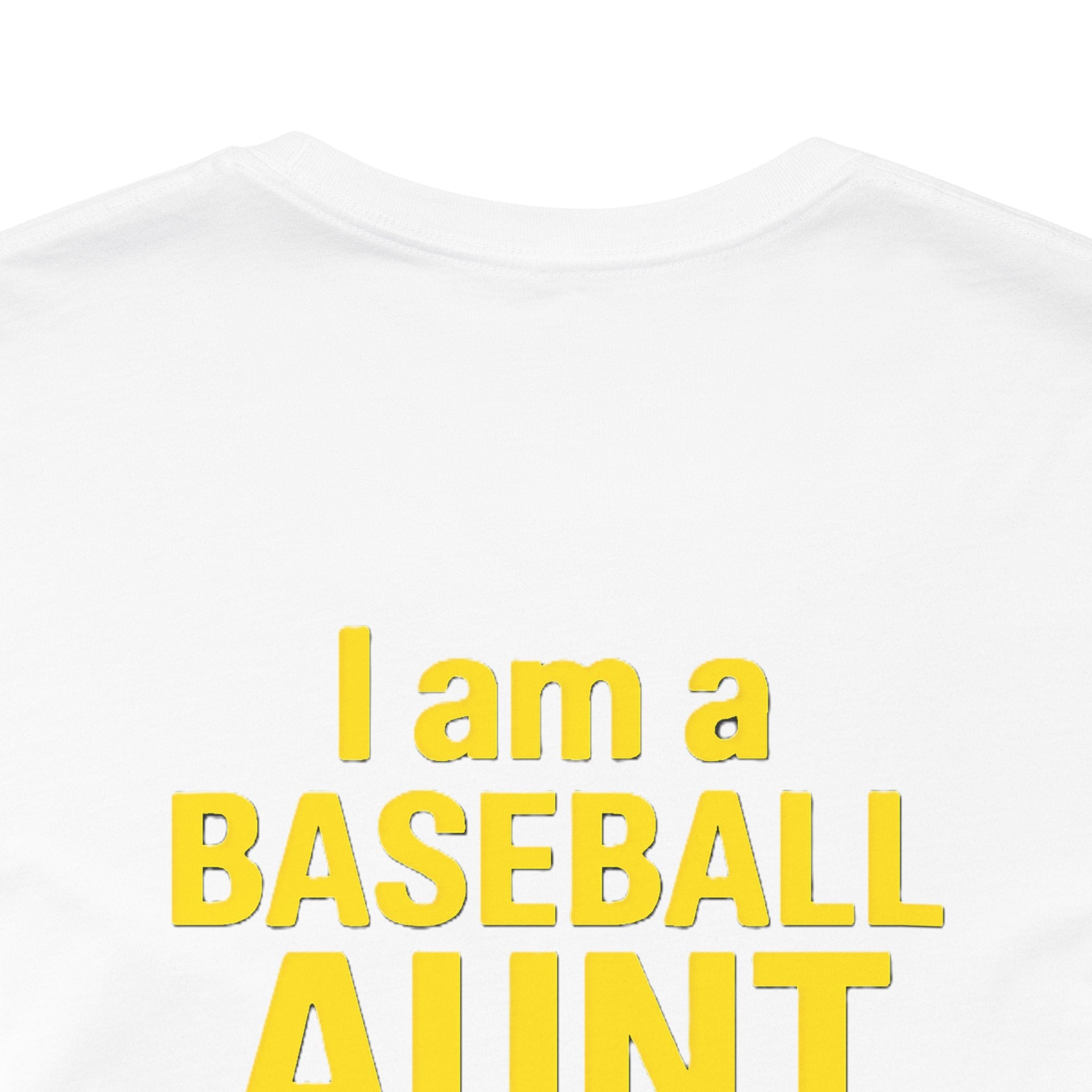 Baseball Aunt Not Heard Drippy Tee, Fun Baseball Shirt, Gifts for Sports Moms, Summer Apparel, Soft Cotton T-Shirt, Game Day Outfit