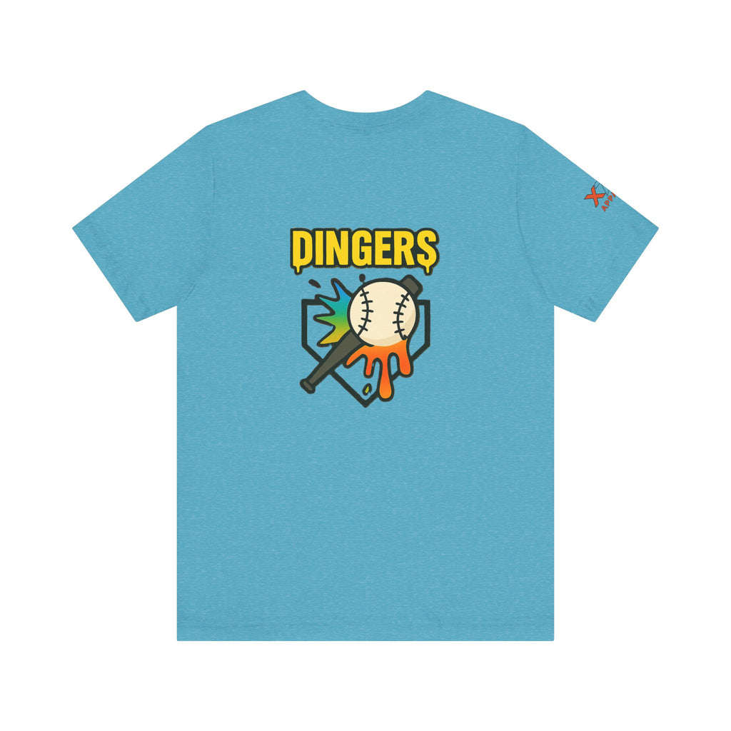 Dingers Baseball Graphic Tee, Unisex Sports Shirt, Dingers Baseball Tee, Trendy Sportswear, Perfect Gift for Athletes