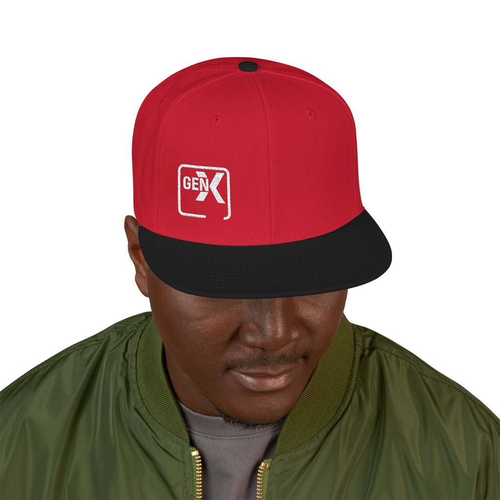 'Gen X 2' Embroidered Snapback Cap for Trendsetters, Streetwear Hat for All Occasions, Gift for Him/Her, Fashion Accessory, Cool Casual Wear