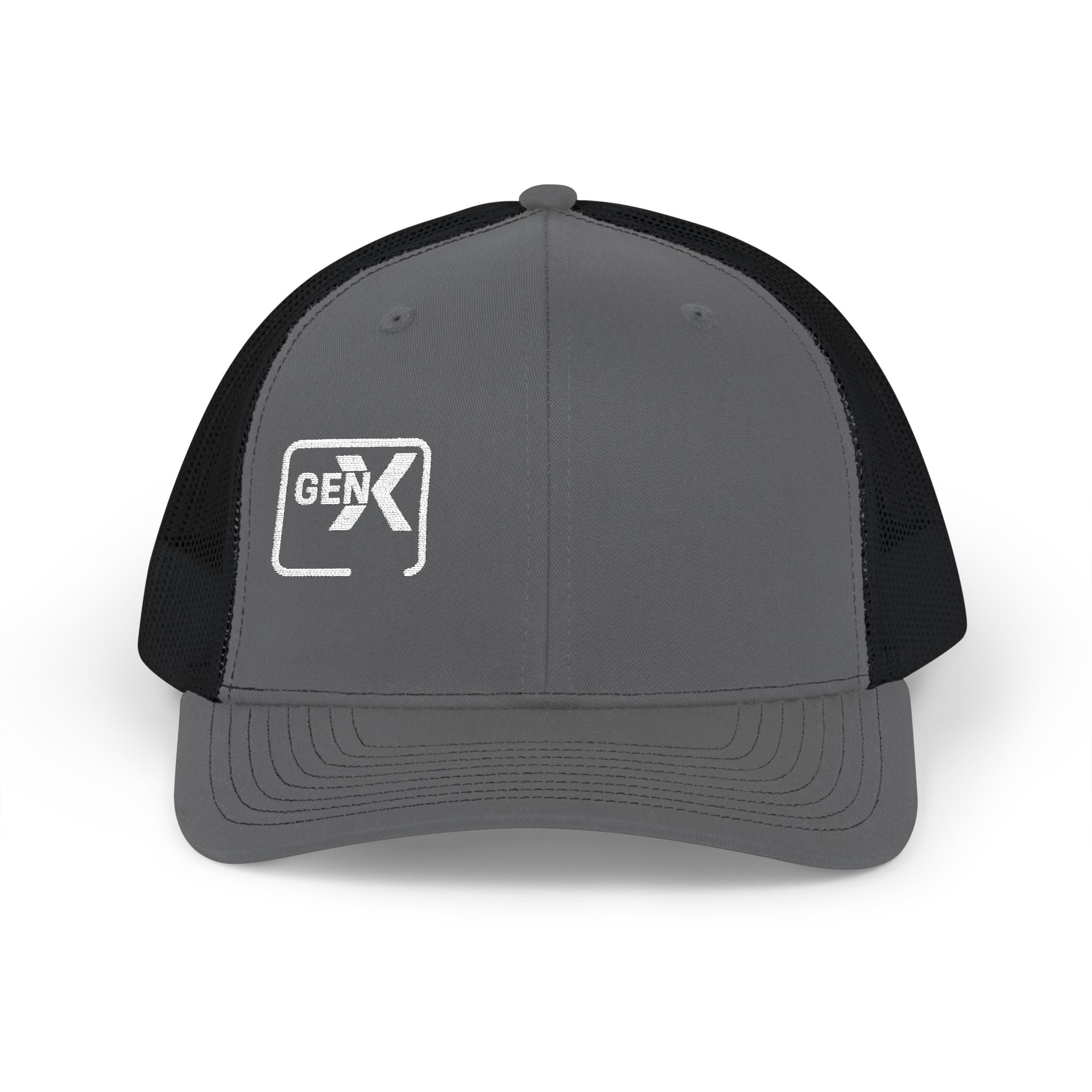 'Gen X' Stylish Snapback Trucker Cap for Everyday Wear, Embroidered Hat, Trendy Baseball Cap, Outdoor Cap for Men and Women