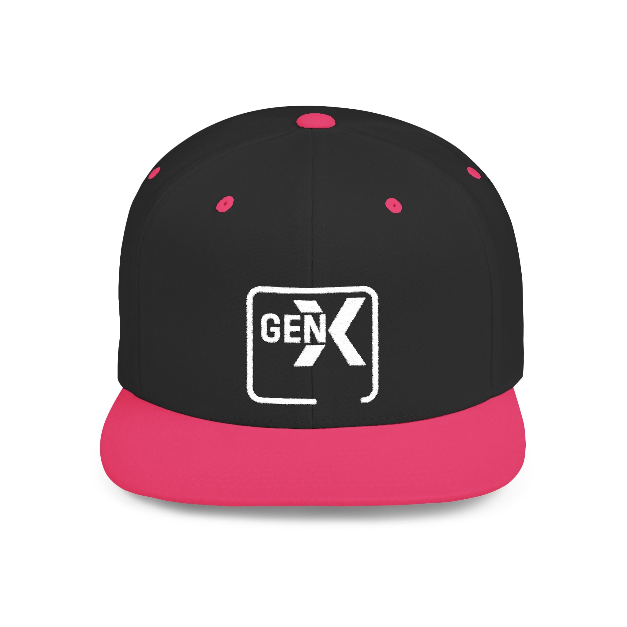 'Gen X' Stylish Flat Bill Snapback Cap | Trendy Streetwear Hat for Everyday Use, Gifts, Fashion Accessory, Casual Summer Style