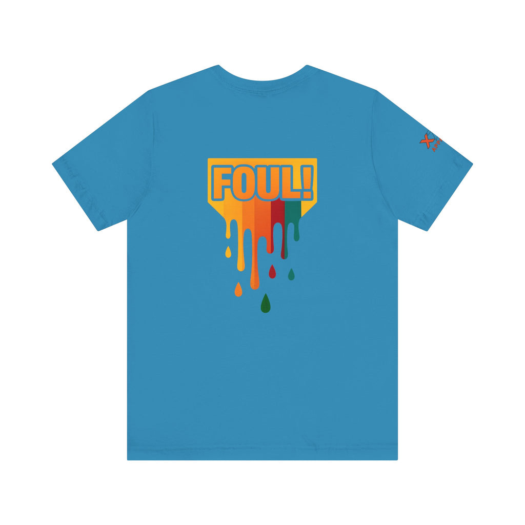Foul Drippy Graphic Tee, Unisex Short Sleeve Shirt, Casual Streetwear, Perfect for Sports Fans, Gift for Friends