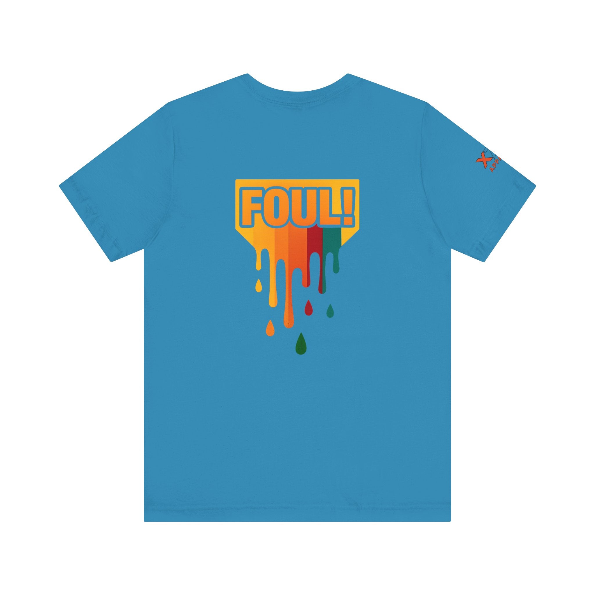 Foul Drippy Graphic Tee, Unisex Short Sleeve Shirt, Casual Streetwear, Perfect for Sports Fans, Gift for Friends