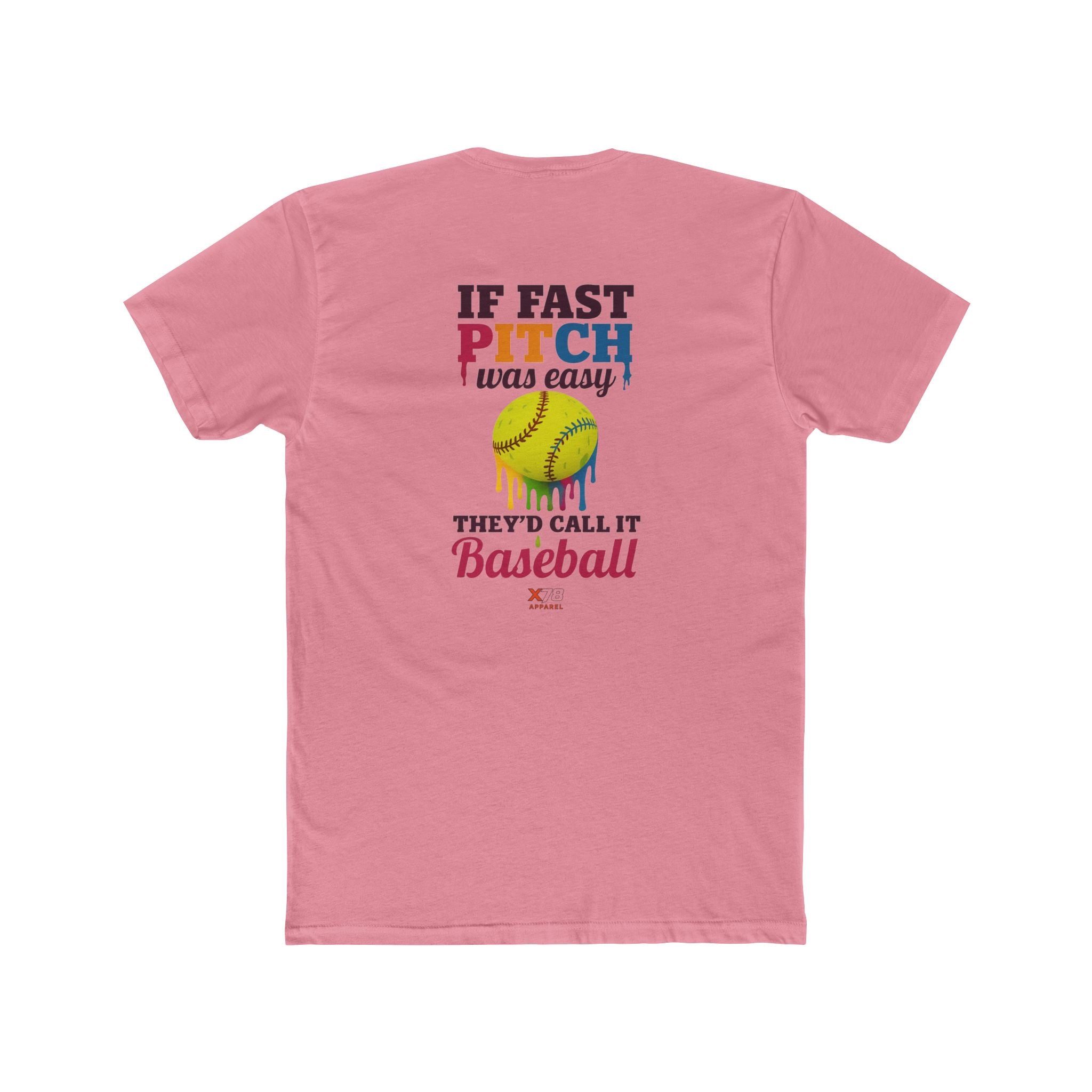 If Fast Pitch Was Easy Unisex Cotton Crew Tee - Fun Baseball Quote T-Shirt for Sports Lovers, Gift for Softball Players