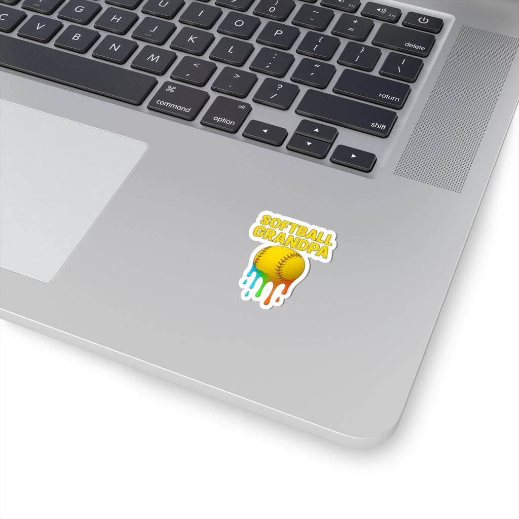 Drippy Softball Grandpa Sticker