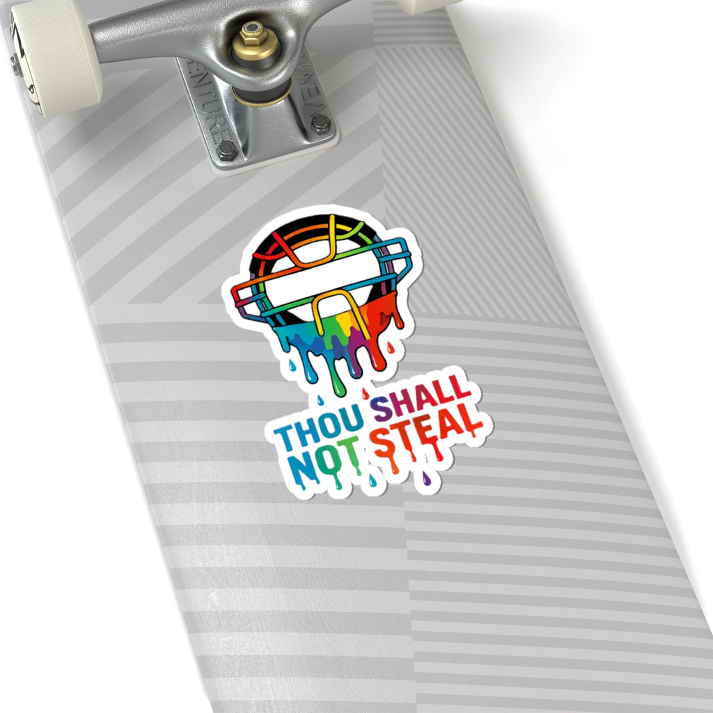 Drippy Thou Shall Not Steel Sticker