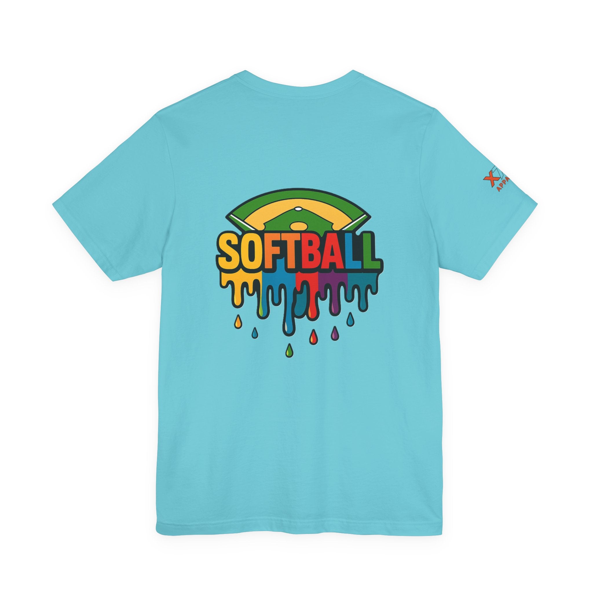 Softball Drippy Tee, Unisex Jersey Shirt, Sports Fan Apparel, Gift for Athletes, Casual Summer Top, Fun Team Spirit T-Shirt