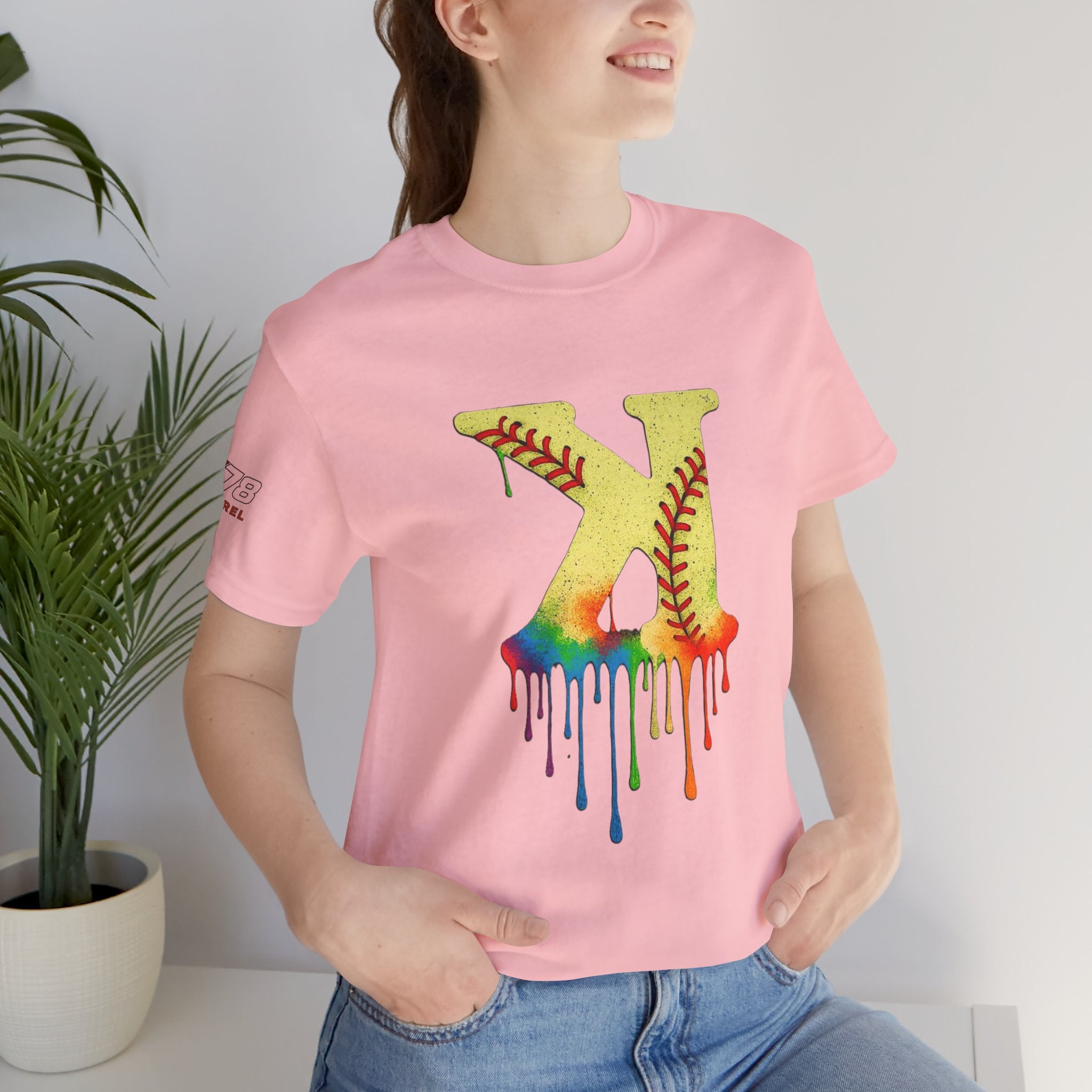 Softball Strikeout Drippy Graphic Tee, Perfect for Sports Fans, Gift for Athletes, Casual Wear, Summer Outfits, Team Spirit Apparel