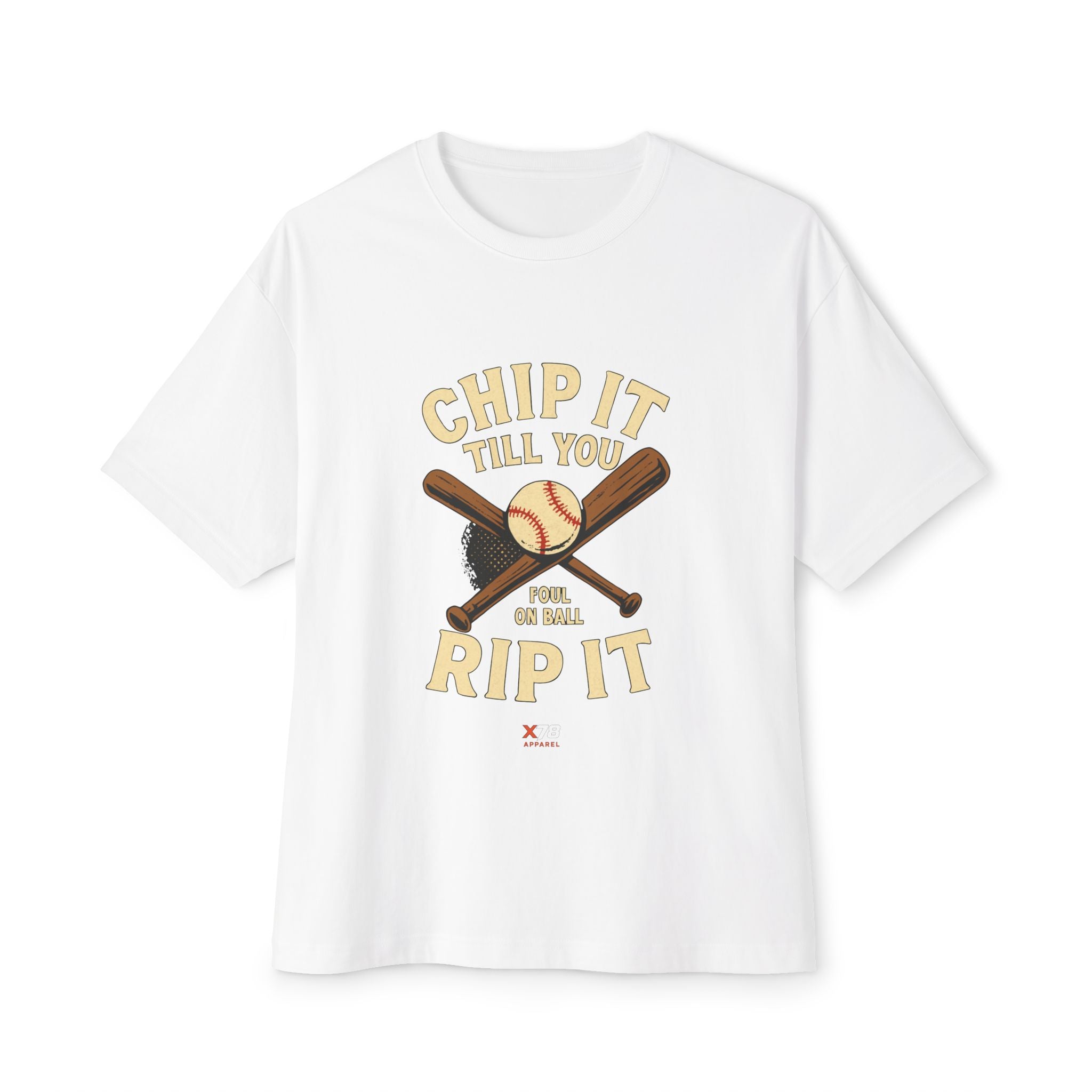 'Chip it till you' Unisex Oversized Boxy Tee