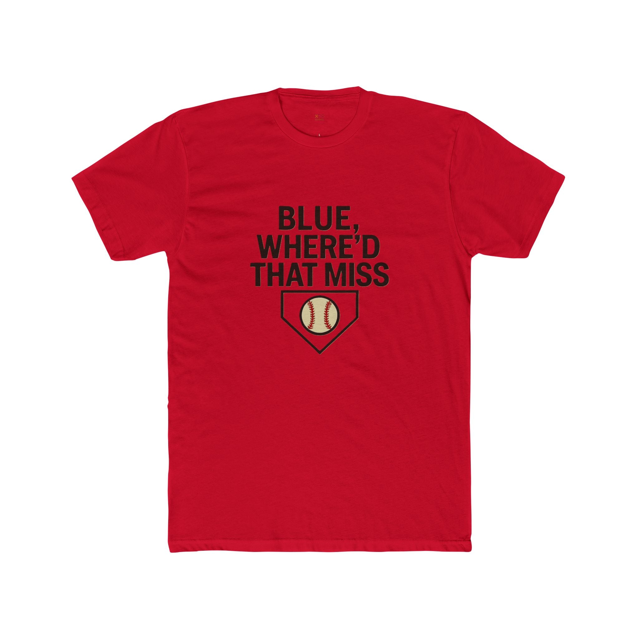 Baseball Humor Unisex Tee - "Blue, Where'd That Miss? Baseball" Shirt for Sports Fans, Gift for Coaches, Funny Tee, Game Day Apparel