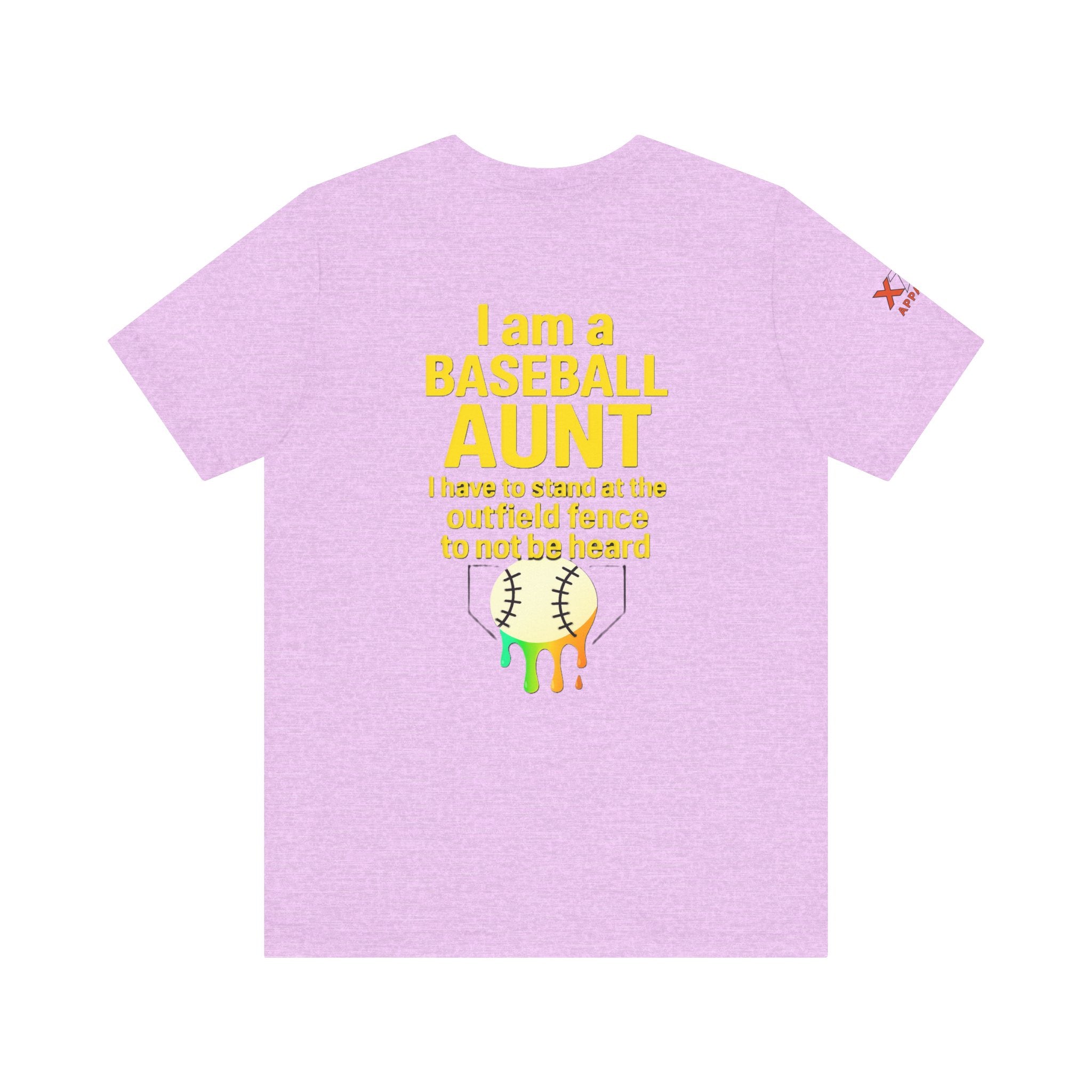 Baseball Aunt Not Heard Drippy Tee, Fun Baseball Shirt, Gifts for Sports Moms, Summer Apparel, Soft Cotton T-Shirt, Game Day Outfit