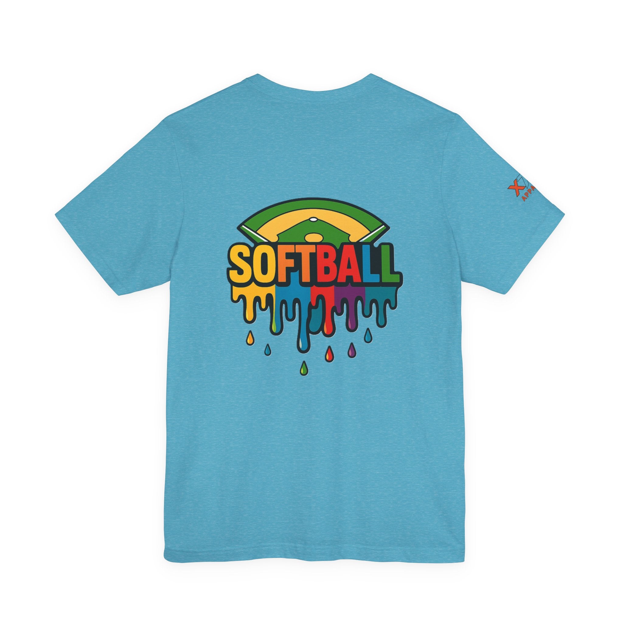 Softball Drippy Tee, Unisex Jersey Shirt, Sports Fan Apparel, Gift for Athletes, Casual Summer Top, Fun Team Spirit T-Shirt