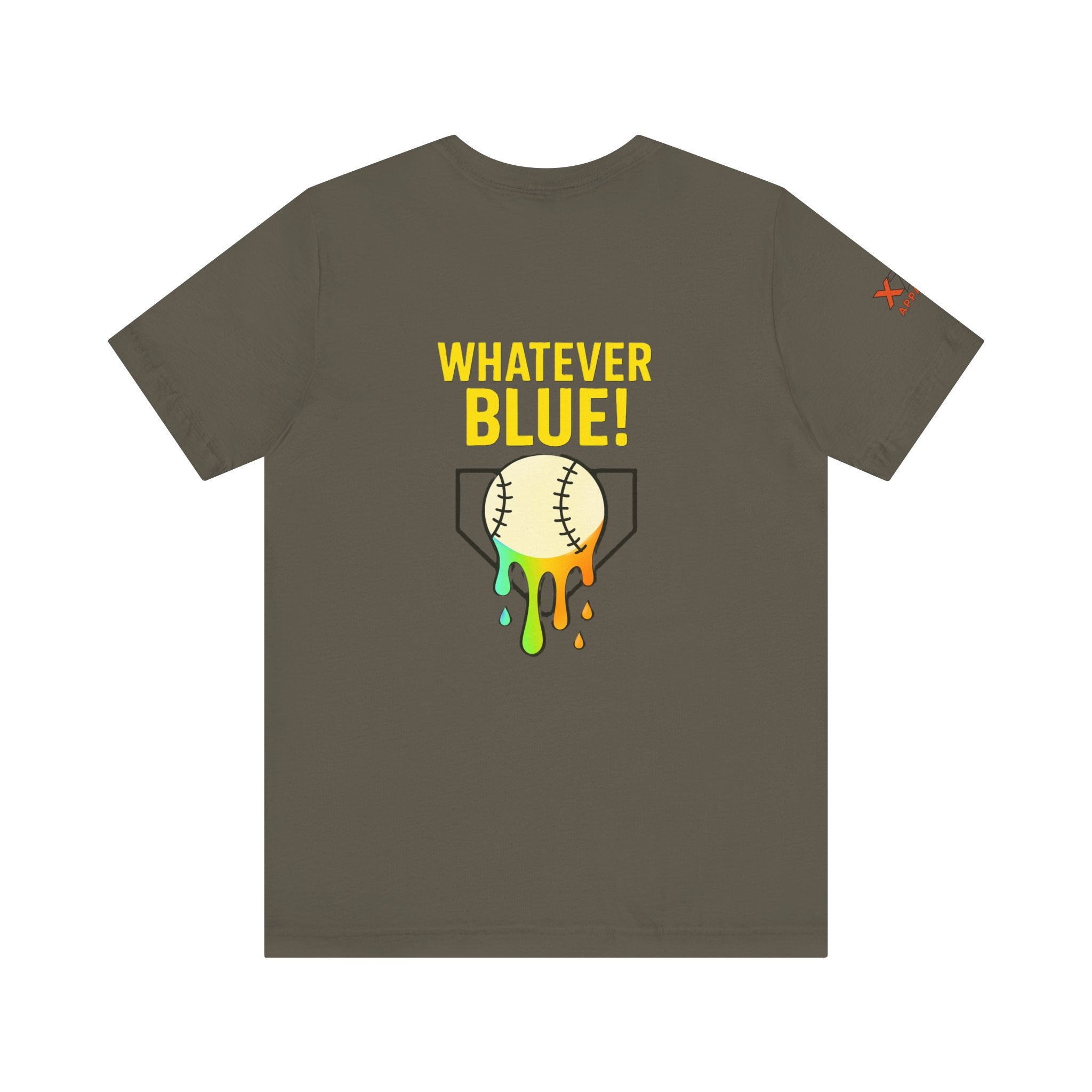 Whatever Blue Drippy Cool Sports Graphic Tee for Casual Wear, Perfect for Gamers and Event Attendees, Ideal Gift for Birthdays, Casual Outings