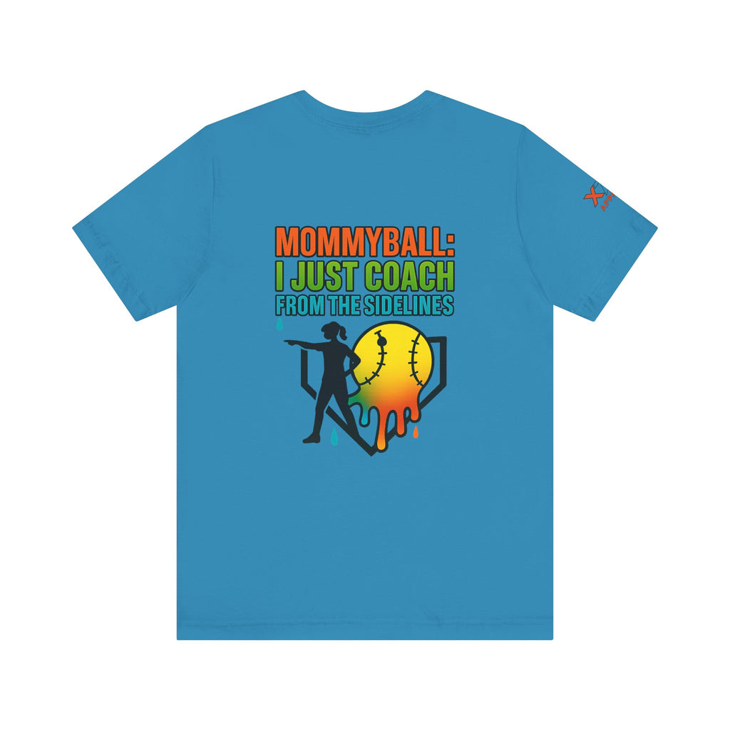 Mommyball Drippy Coach Tee - Unisex Jersey Short Sleeve T-Shirt, Softball Mom Gift, Sporty Graphic Tee, Coaching Shirt, Fun Sports Apparel