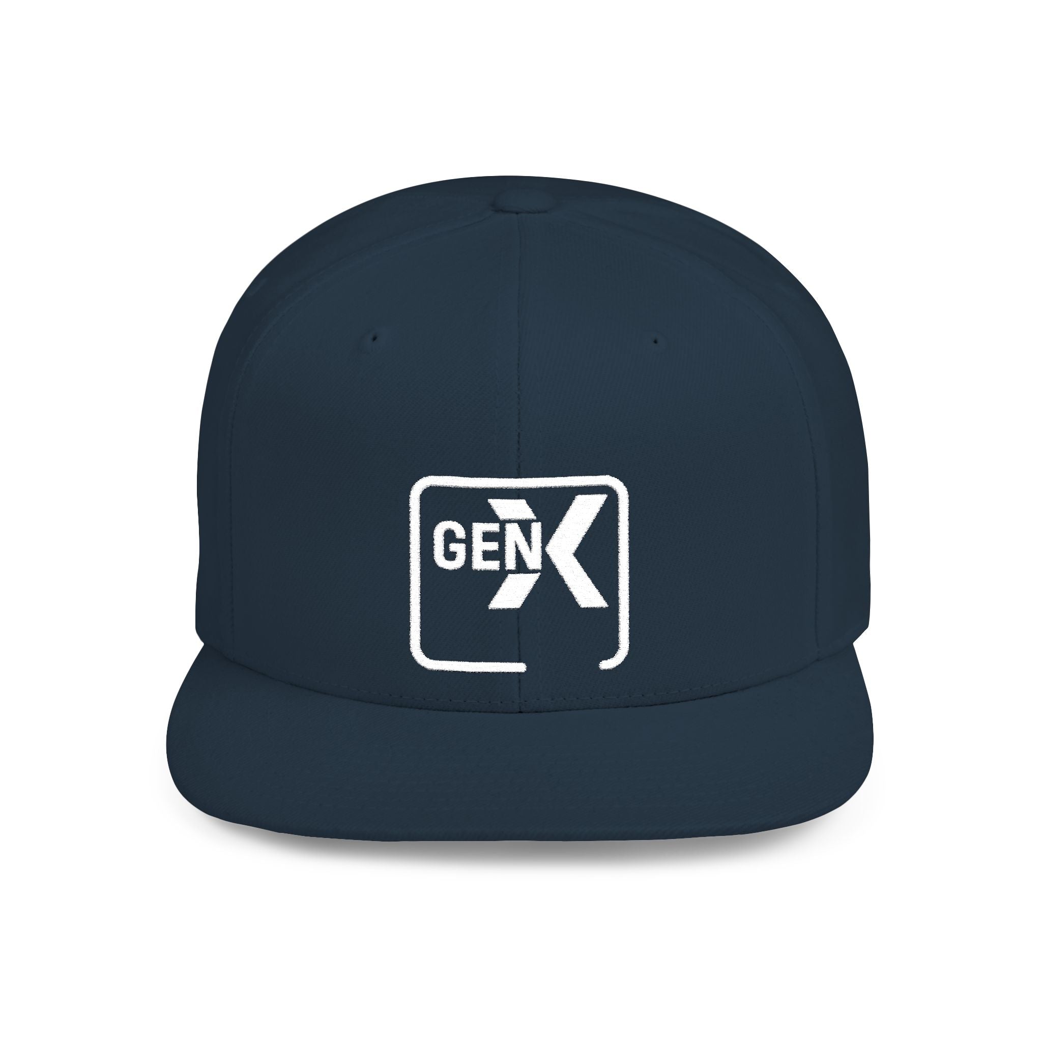 'Gen X' Stylish Flat Bill Snapback Cap | Trendy Streetwear Hat for Everyday Use, Gifts, Fashion Accessory, Casual Summer Style