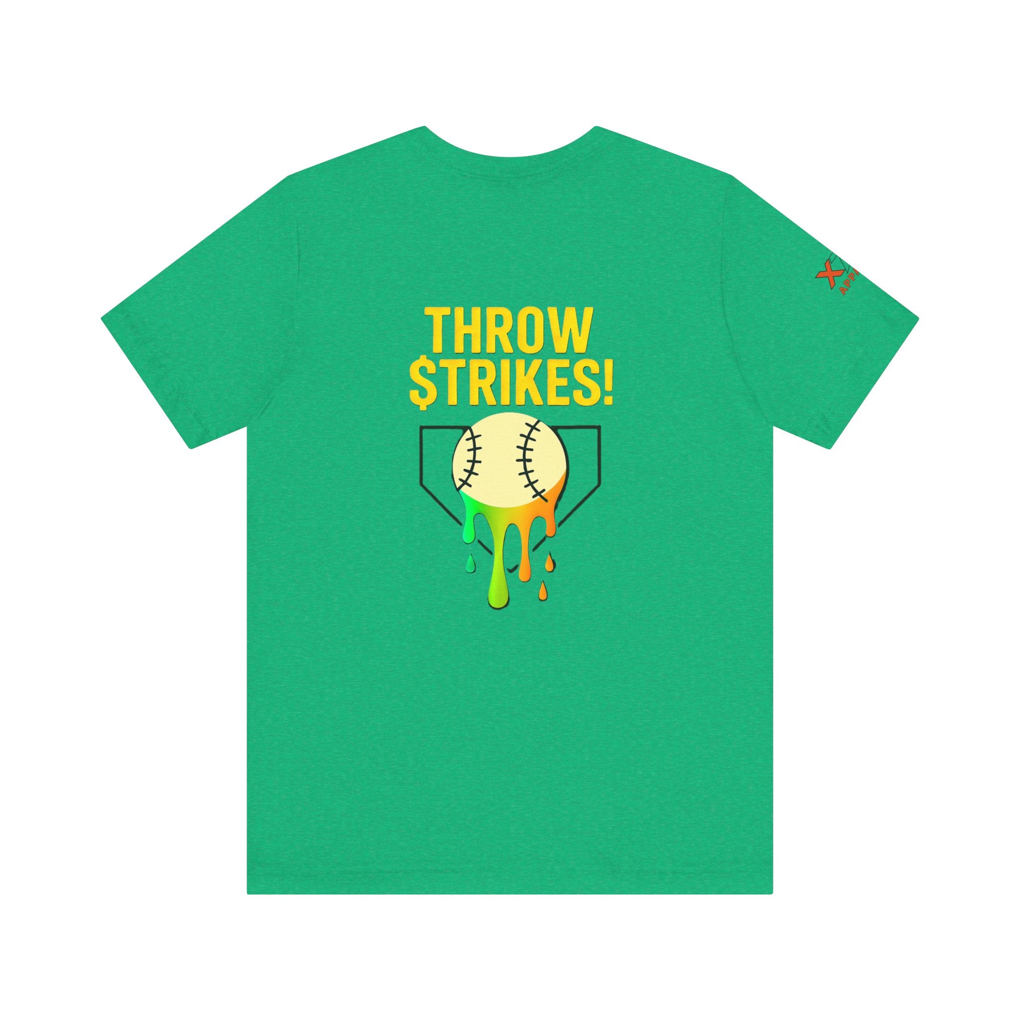 Throw Strikes Unisex Tee - Fun Softball T-Shirt for Sports Lovers, Cute Gift for Players, Team Spirit Wear, Birthday and Game Day
