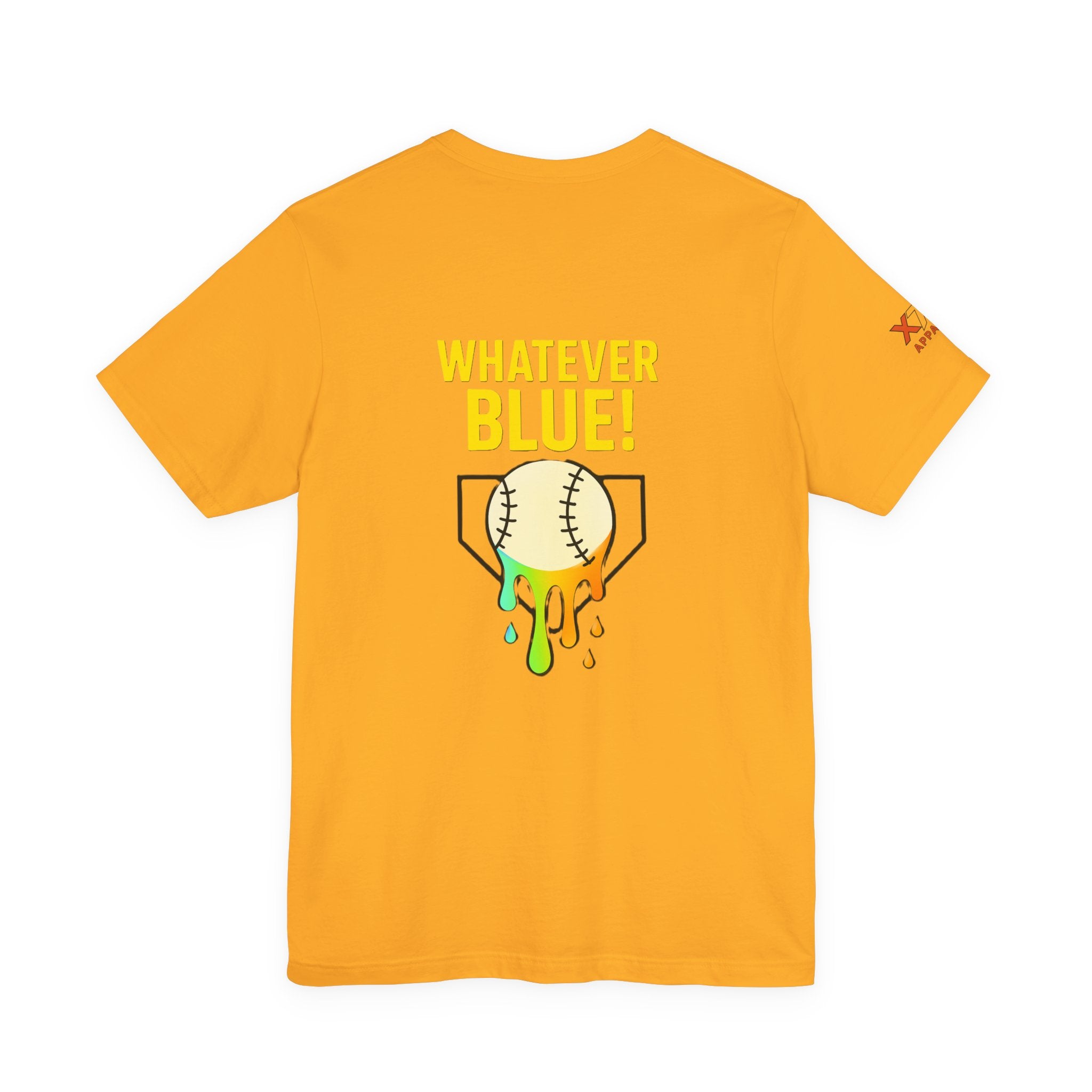 Whatever Blue Drippy Cool Sports Graphic Tee for Casual Wear, Perfect for Gamers and Event Attendees, Ideal Gift for Birthdays, Casual Outings