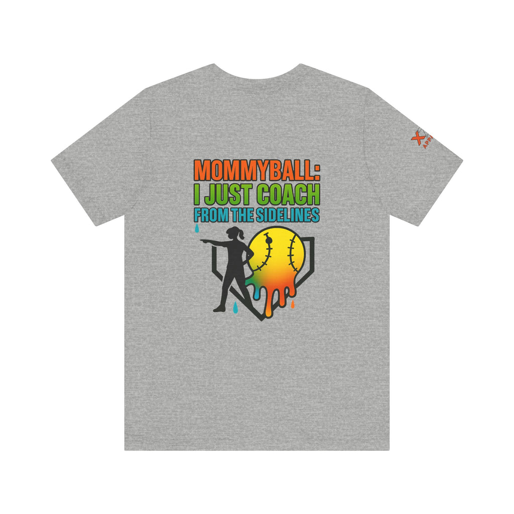 Mommyball Drippy Coach Tee - Unisex Jersey Short Sleeve T-Shirt, Softball Mom Gift, Sporty Graphic Tee, Coaching Shirt, Fun Sports Apparel