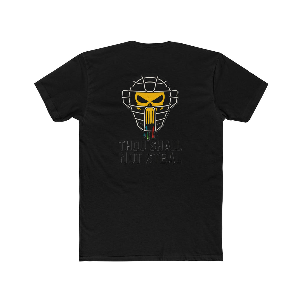 'Drippy Thou Shall Not Steel Punisher' Funny Catchers Crew Tee, Unisex T-Shirt, Game Day Top, Hockey Fan Gift, Birthday Present, Sports Apparel