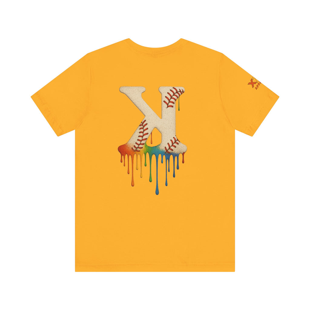 Baseball Drippy K Tee, Unisex Jersey Short Sleeve Shirt, Sports Fan Gift, Summer Outfit, Youth Baseball Apparel, Fun Casual Wear