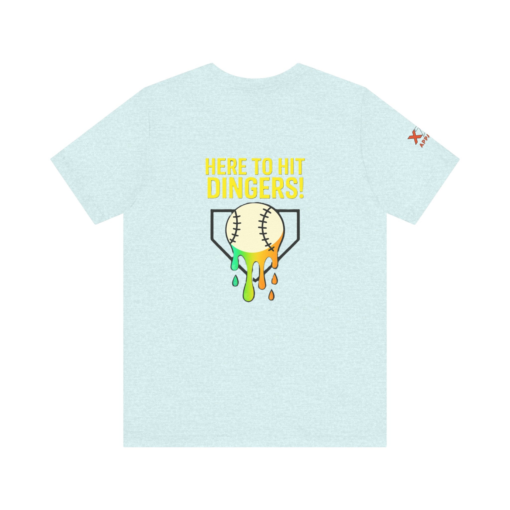 Here to Hit Dingers Unisex Baseball Tee, Perfect Gift for Sports Lovers, Fun Summer Wear, Baseball Party, Casual Outfit