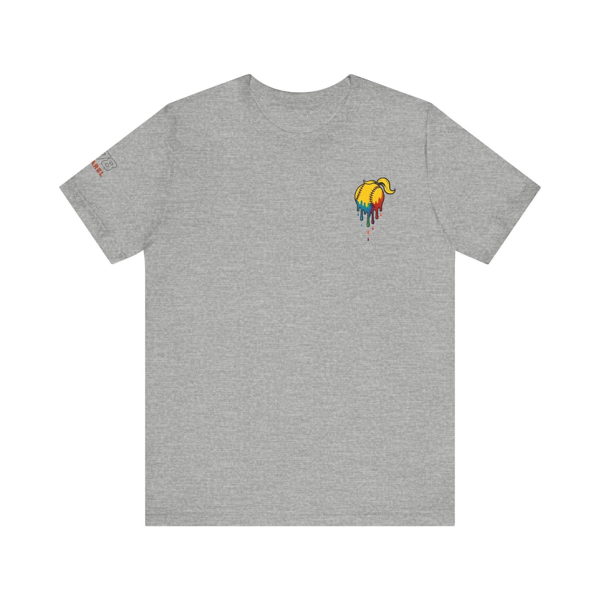 Softball Drippy Tee, Unisex Jersey Shirt, Sports Fan Apparel, Gift for Athletes, Casual Summer Top, Fun Team Spirit T-Shirt
