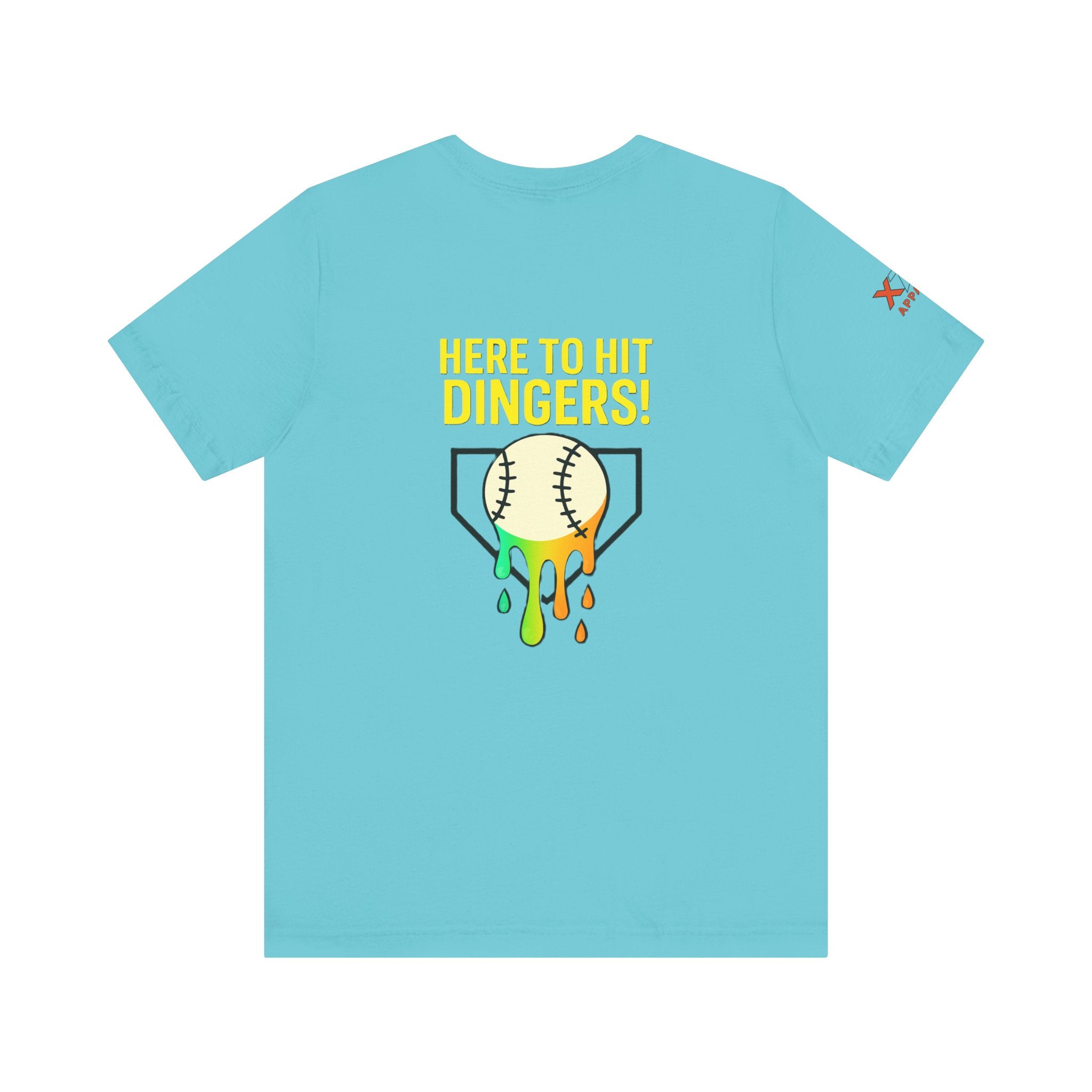 Here to Hit Dingers Unisex Baseball Tee, Perfect Gift for Sports Lovers, Fun Summer Wear, Baseball Party, Casual Outfit