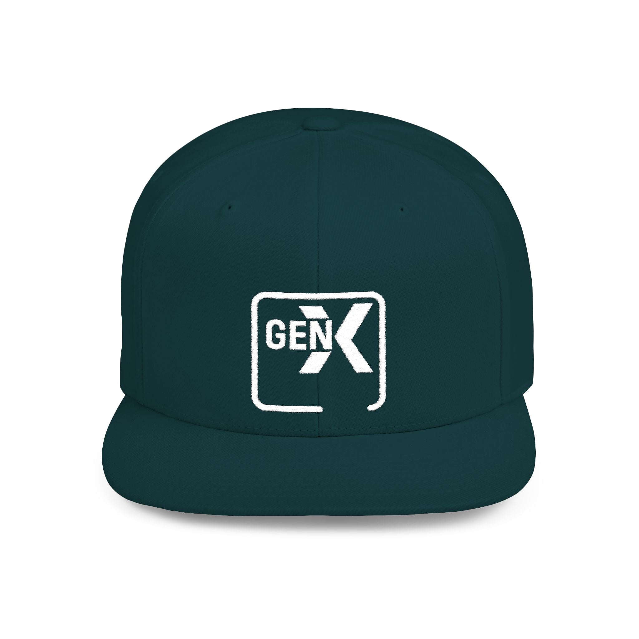 'Gen X' Stylish Flat Bill Snapback Cap | Trendy Streetwear Hat for Everyday Use, Gifts, Fashion Accessory, Casual Summer Style