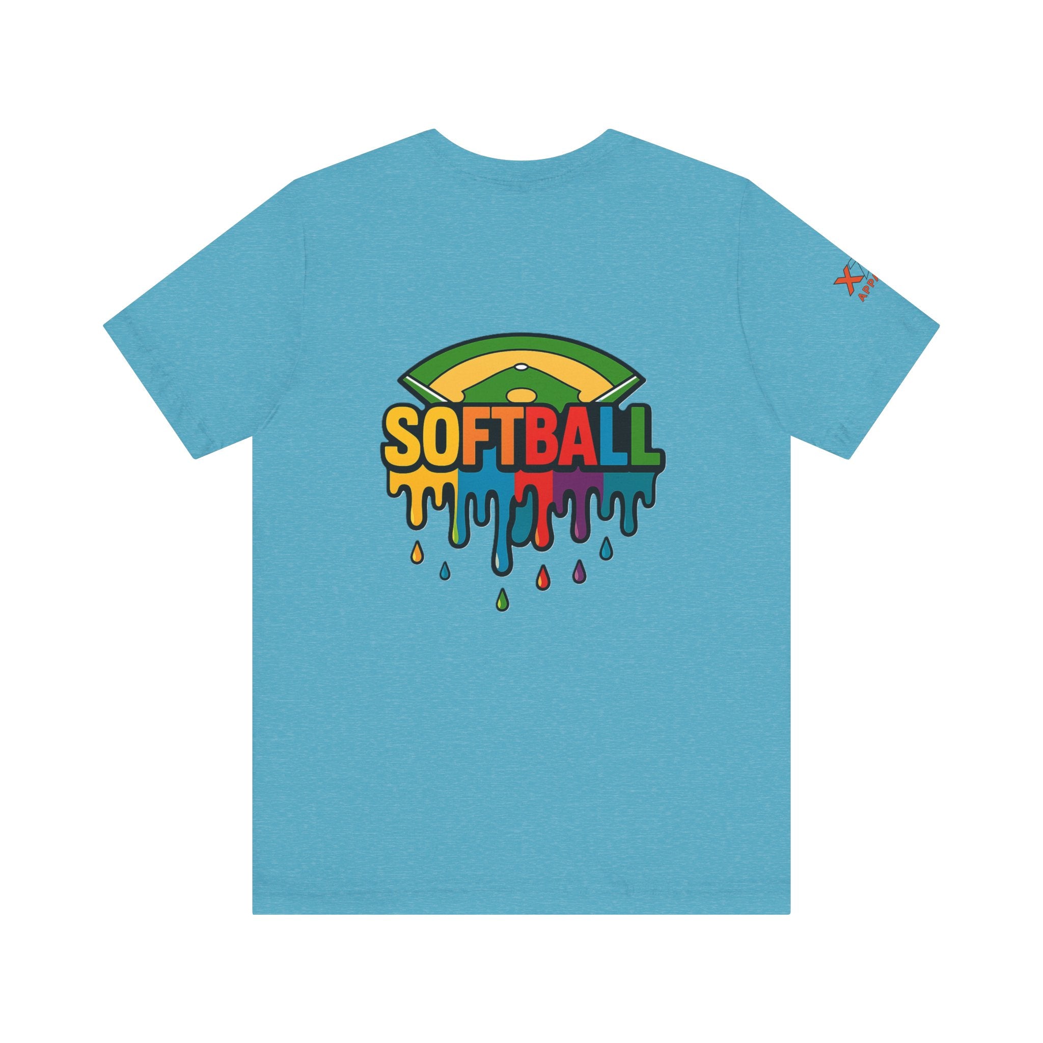 Softball Drippy Tee, Unisex Jersey Shirt, Sports Fan Apparel, Gift for Athletes, Casual Summer Top, Fun Team Spirit T-Shirt
