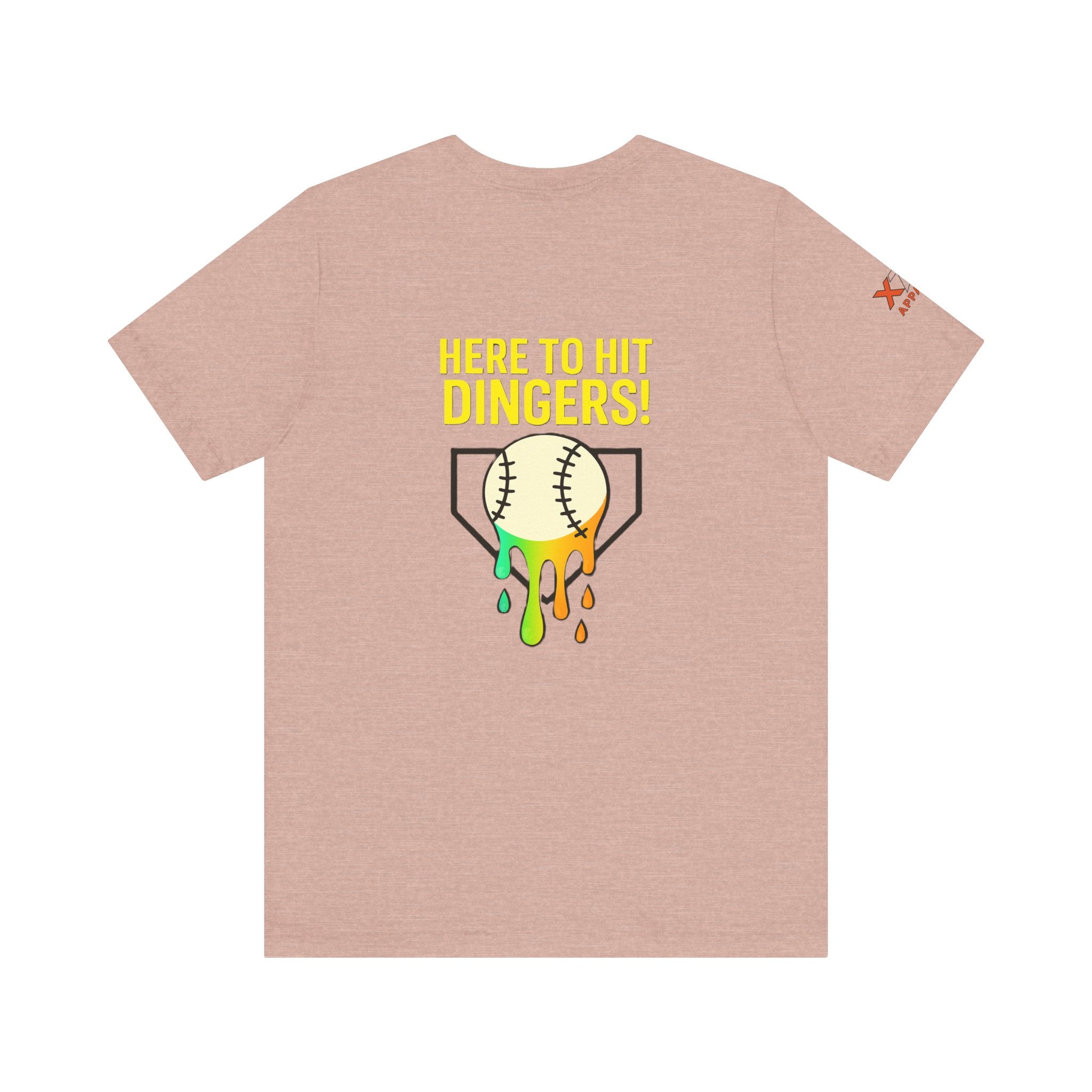 Here to Hit Dingers Unisex Baseball Tee, Perfect Gift for Sports Lovers, Fun Summer Wear, Baseball Party, Casual Outfit