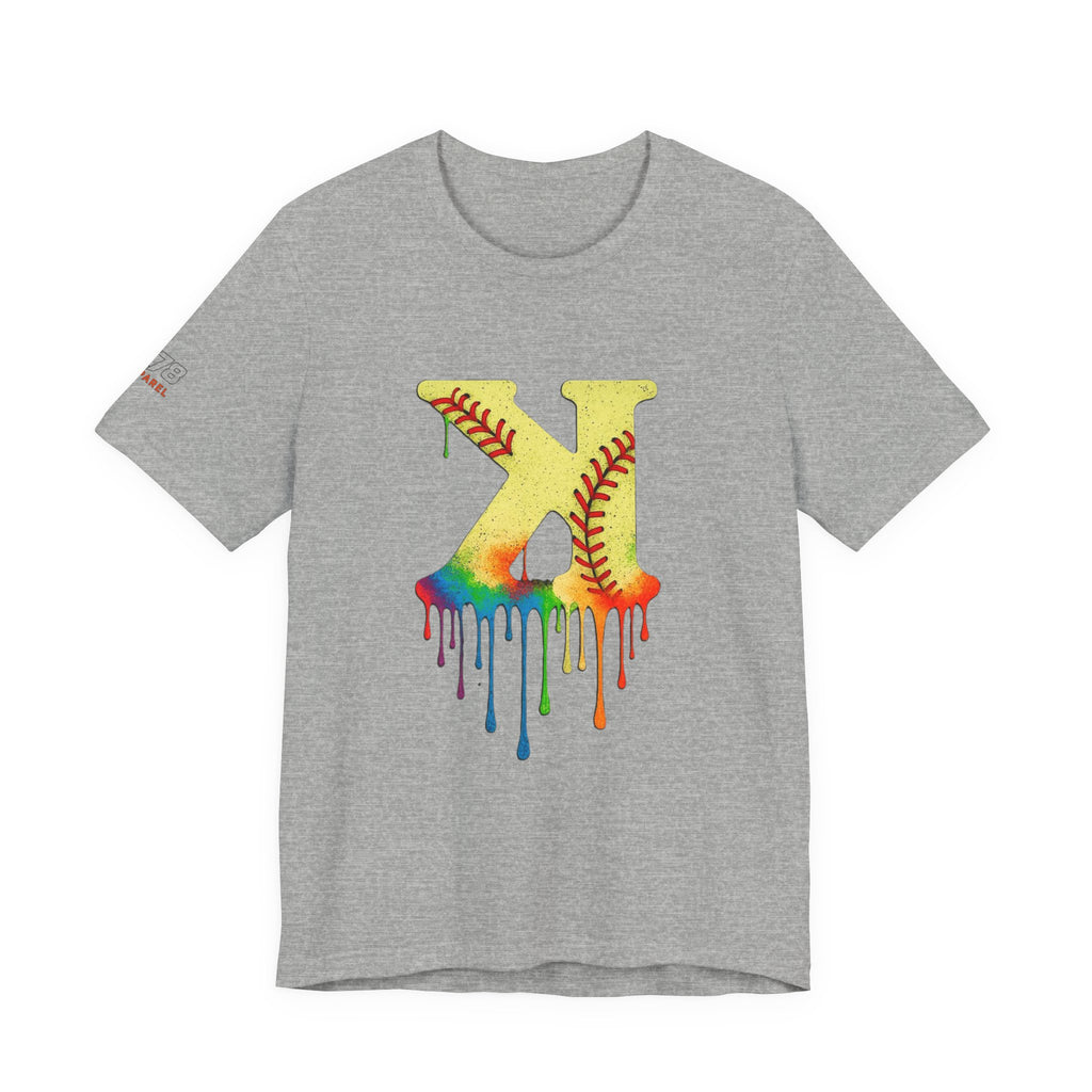 Softball Strikeout Drippy Graphic Tee, Perfect for Sports Fans, Gift for Athletes, Casual Wear, Summer Outfits, Team Spirit Apparel