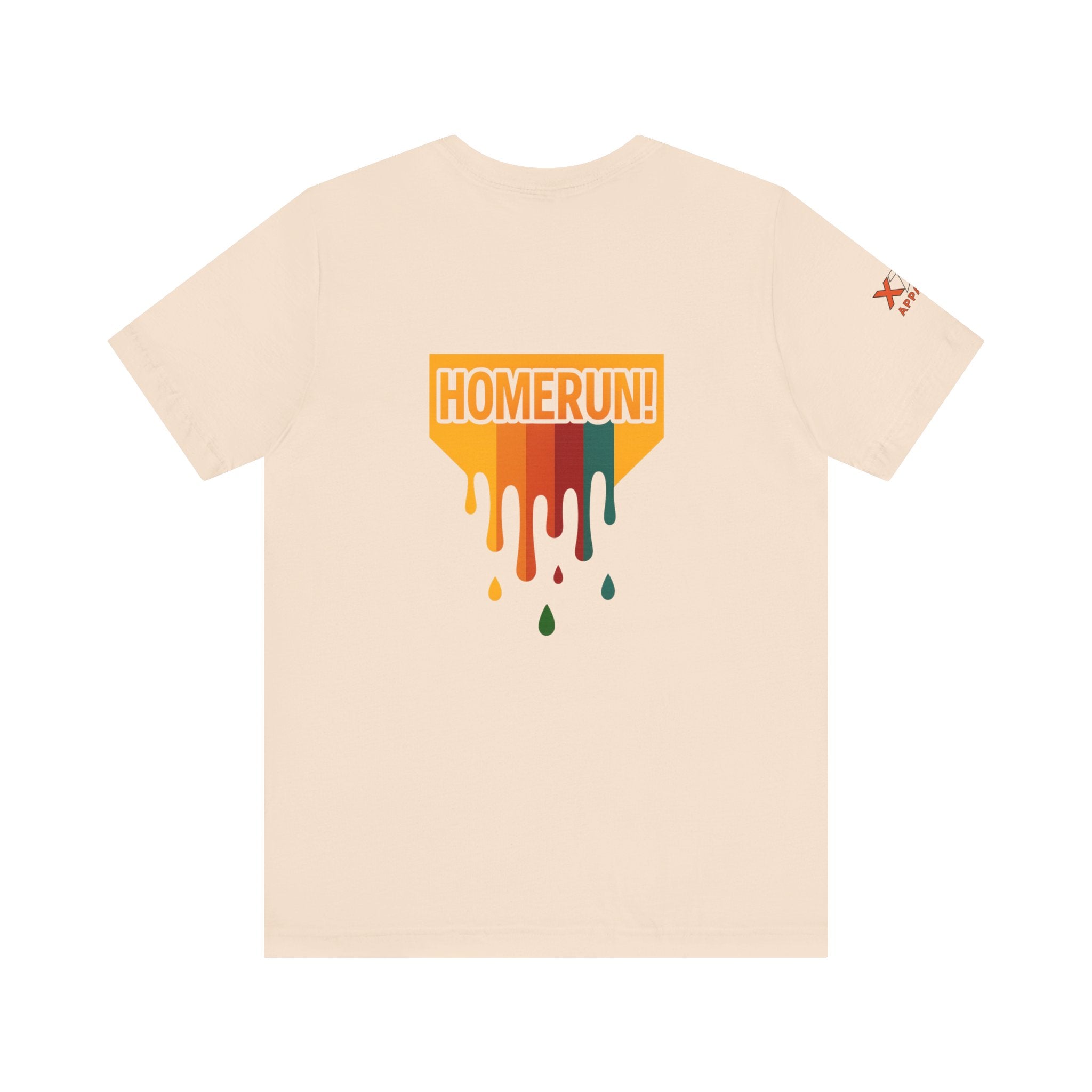 HOMERUN Drippy Colorful Unisex Jersey Tee with  Design - Perfect for Sports Days, Casual Outings, Gifts & Summer Fun