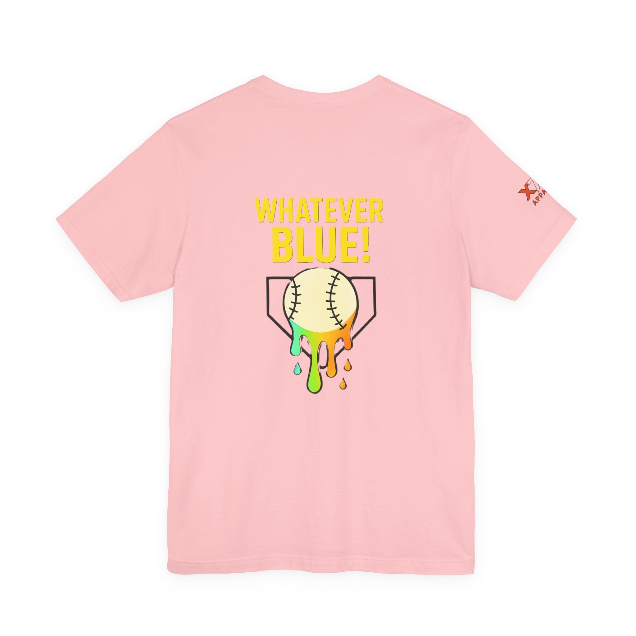 Whatever Blue Drippy Cool Sports Graphic Tee for Casual Wear, Perfect for Gamers and Event Attendees, Ideal Gift for Birthdays, Casual Outings