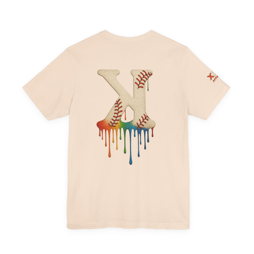 Baseball Drippy K Tee, Unisex Jersey Short Sleeve Shirt, Sports Fan Gift, Summer Outfit, Youth Baseball Apparel, Fun Casual Wear