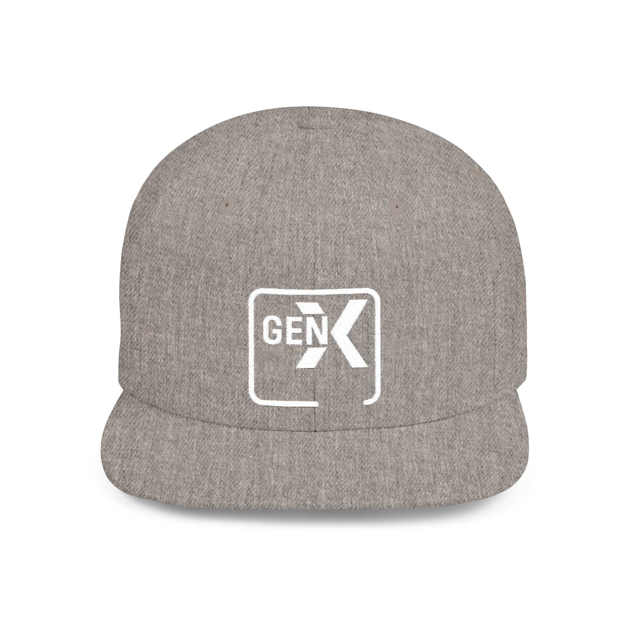 'Gen X' Stylish Flat Bill Snapback Cap | Trendy Streetwear Hat for Everyday Use, Gifts, Fashion Accessory, Casual Summer Style